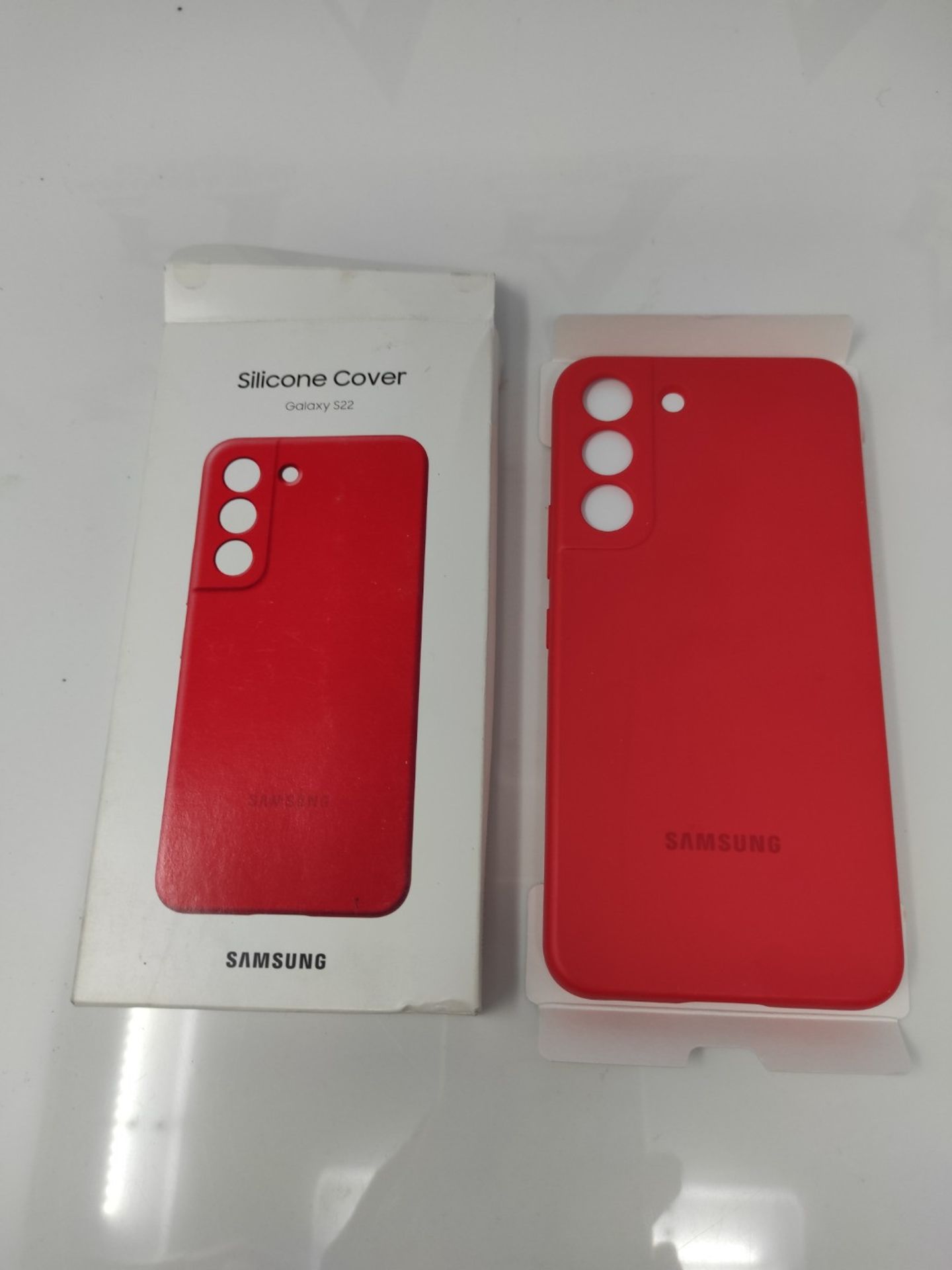 Samsung Official S22 Silicone Cover Coral - Bild 2 aus 2