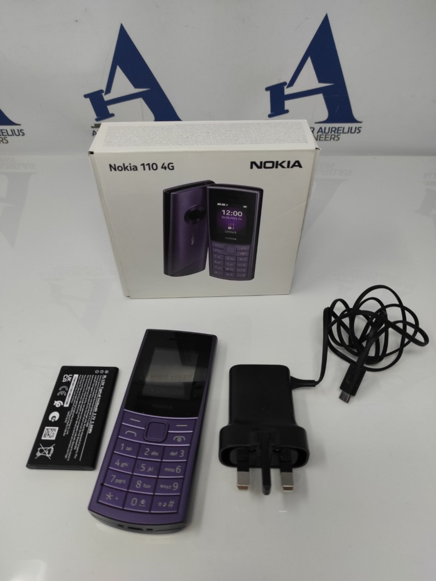 Nokia 110 4G Feature Phone With Camera, Bluetooth, FM radio, MP3 player, MicroSD, Long - Image 2 of 2