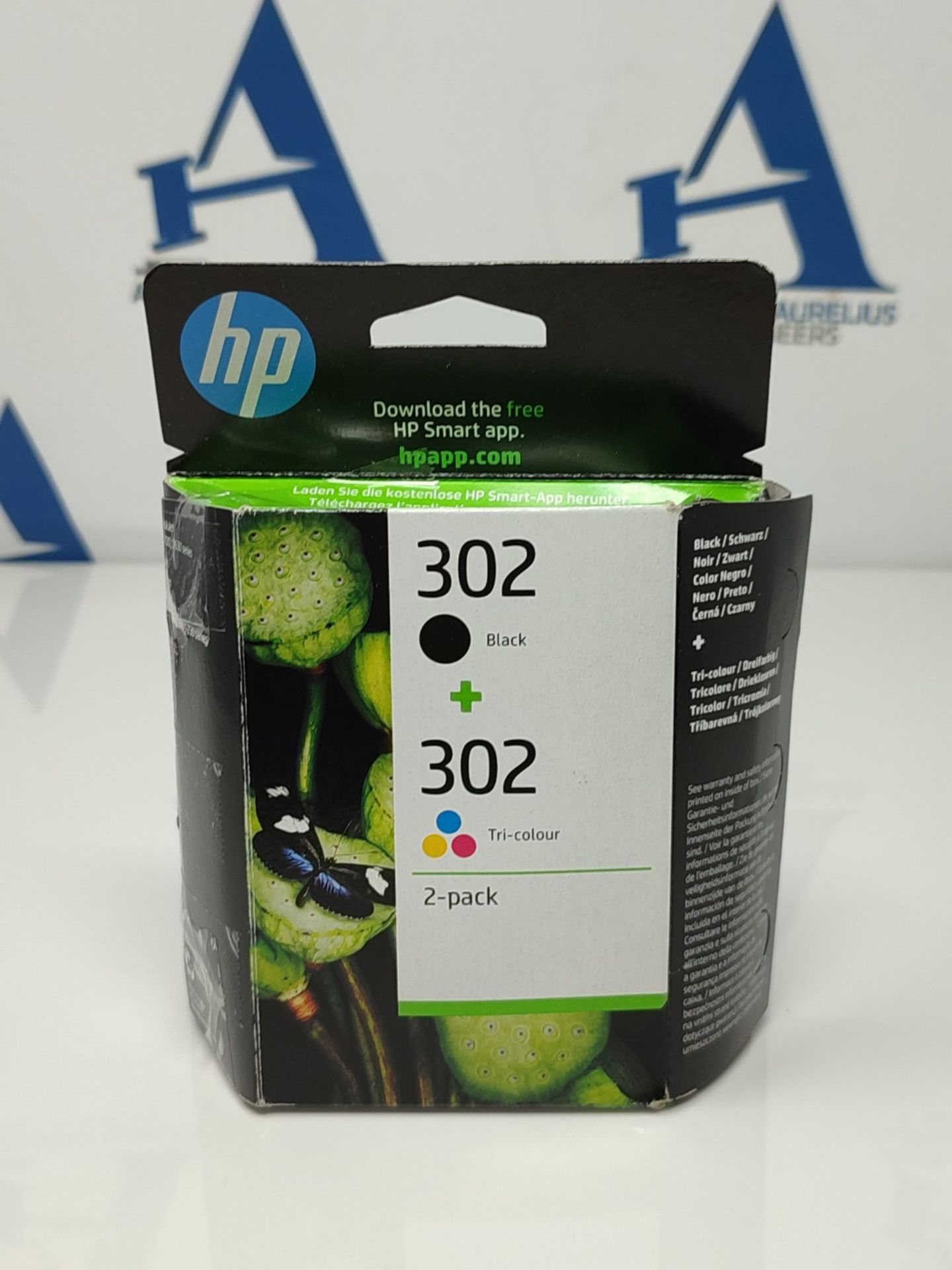 HP X4D37AE 302 Original Ink Cartridges, Black and Tri-color, 2 Count (Pack of 1) - Image 2 of 3