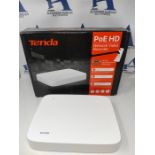 RRP £119.00 Tenda Surveillance Video Recorders 8 Channel 4K POE NVR, 8MP CCTV Camera System Networ
