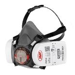 JSP Force 8 Half Mask Respirator fitted with JSP Press to Check P3 Dust Filters - (BHT