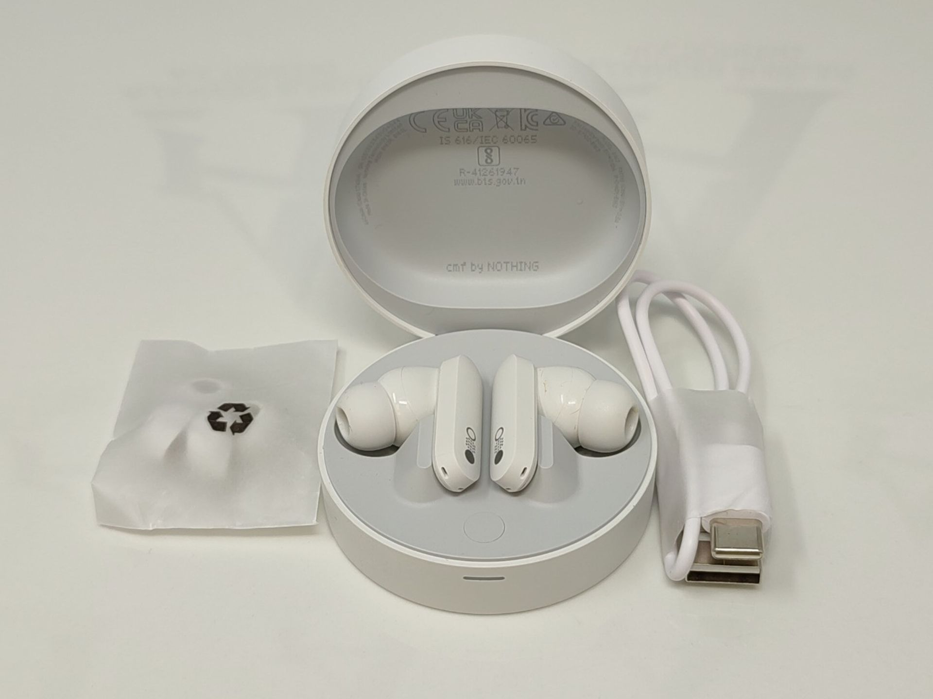 CMF by Nothing Buds Pro Wirelesss Earphones with 45 dB ANC, Ultra Bass Technology, Cus - Image 3 of 3