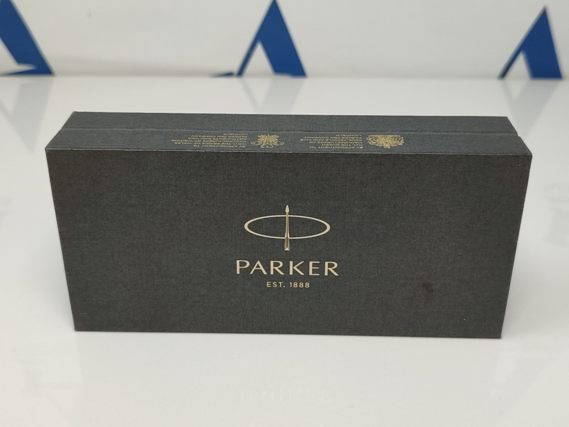 RRP £134.00 Parker 51 Fountain Pen | Deluxe Black Barrel with Gold Trim | Medium 18k Gold Nib with - Bild 2 aus 3