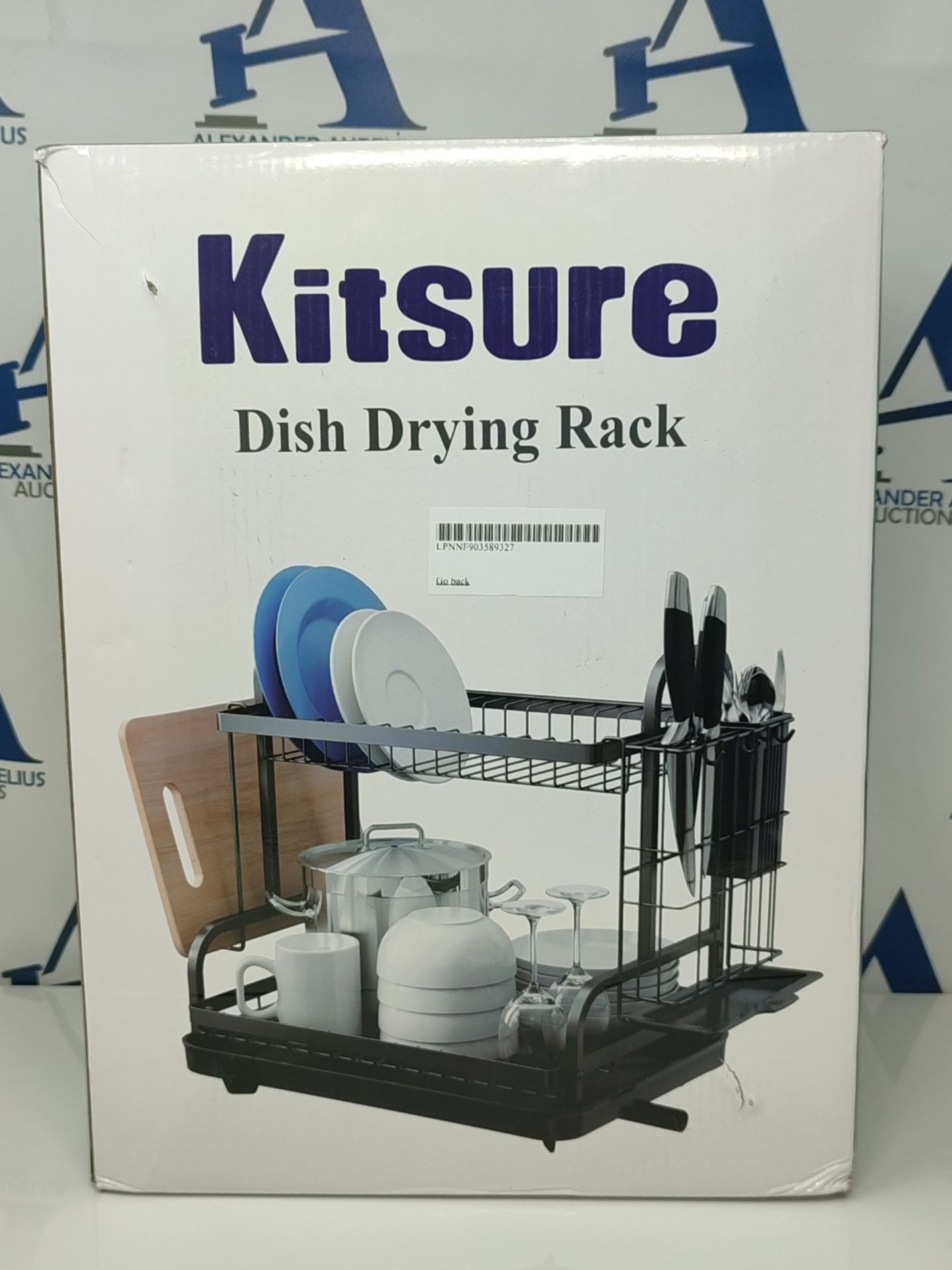 KitsureÂ 2 Tier Dish Drainer, MultifunctionalÂ Dish Drying Rack, RustproofÂ Kitc
