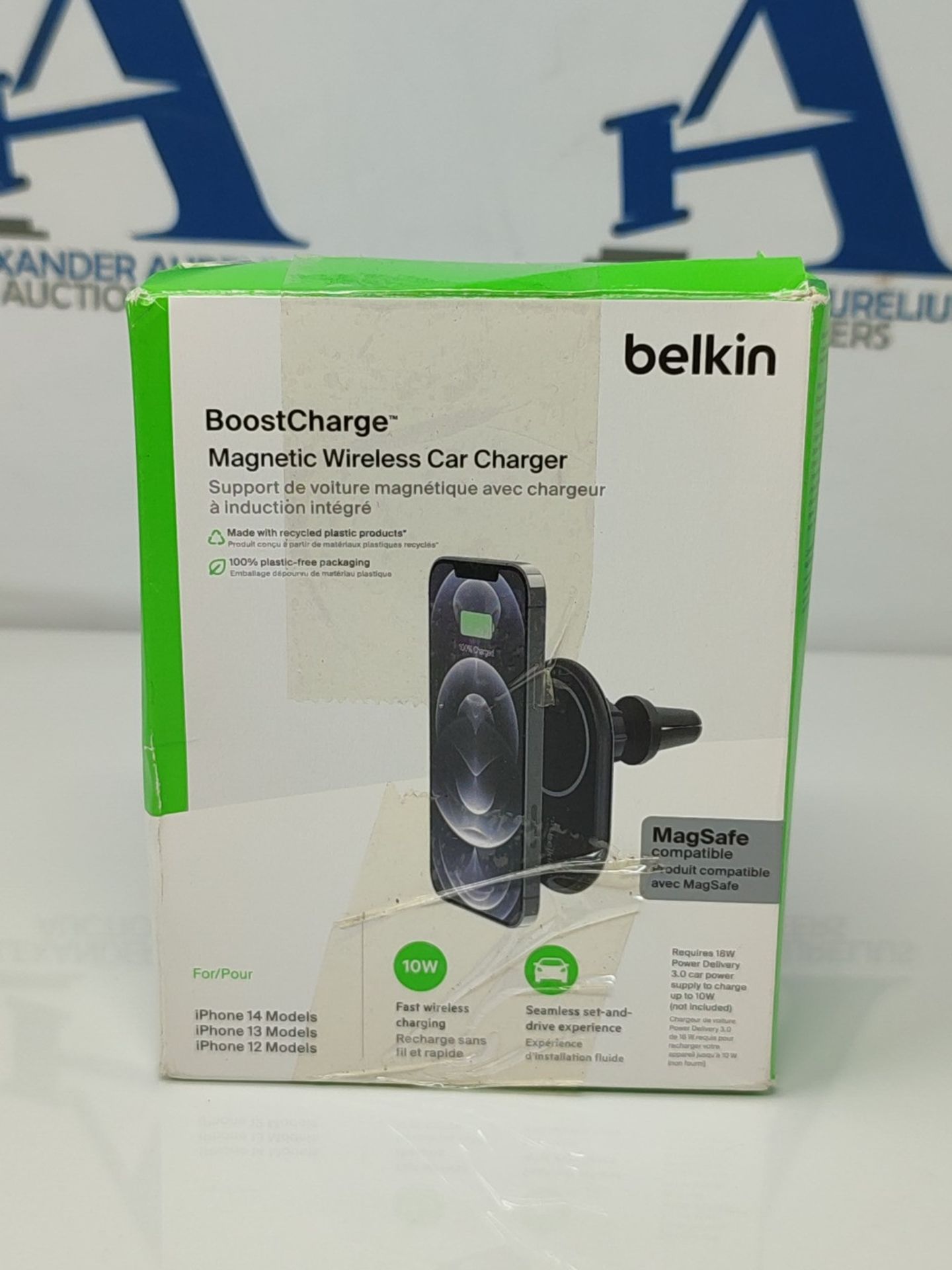Belkin BoostCharge Wireless Charger, Magnetic Car Charger, Phone Mount Holder Compatib - Bild 2 aus 3