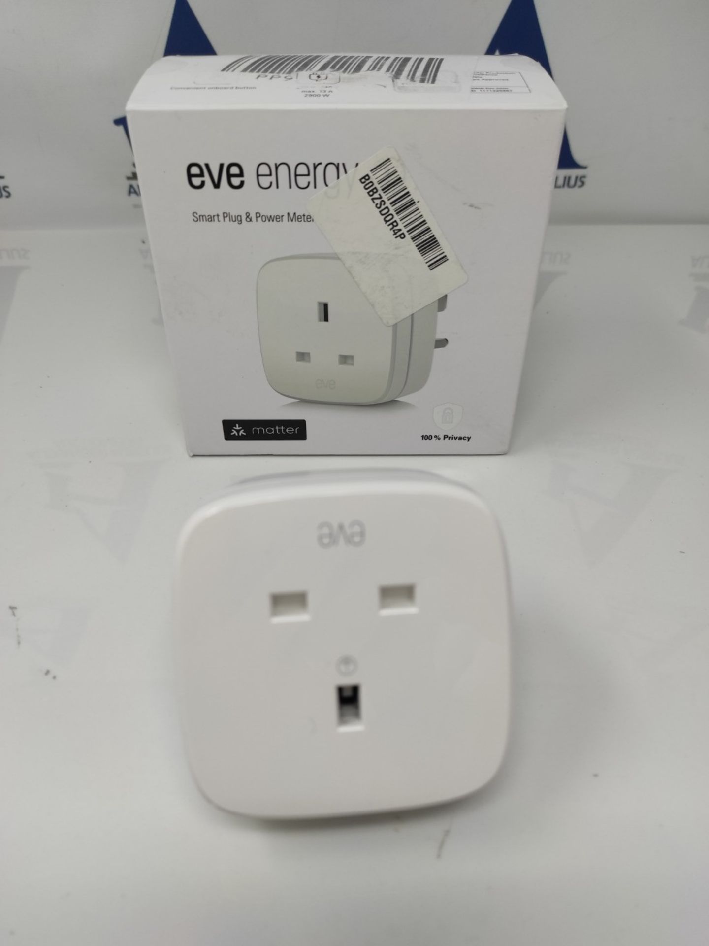 Eve Energy (Matter) UK - Smart Plug, Control & Automate Lights / Appliances, Secure &