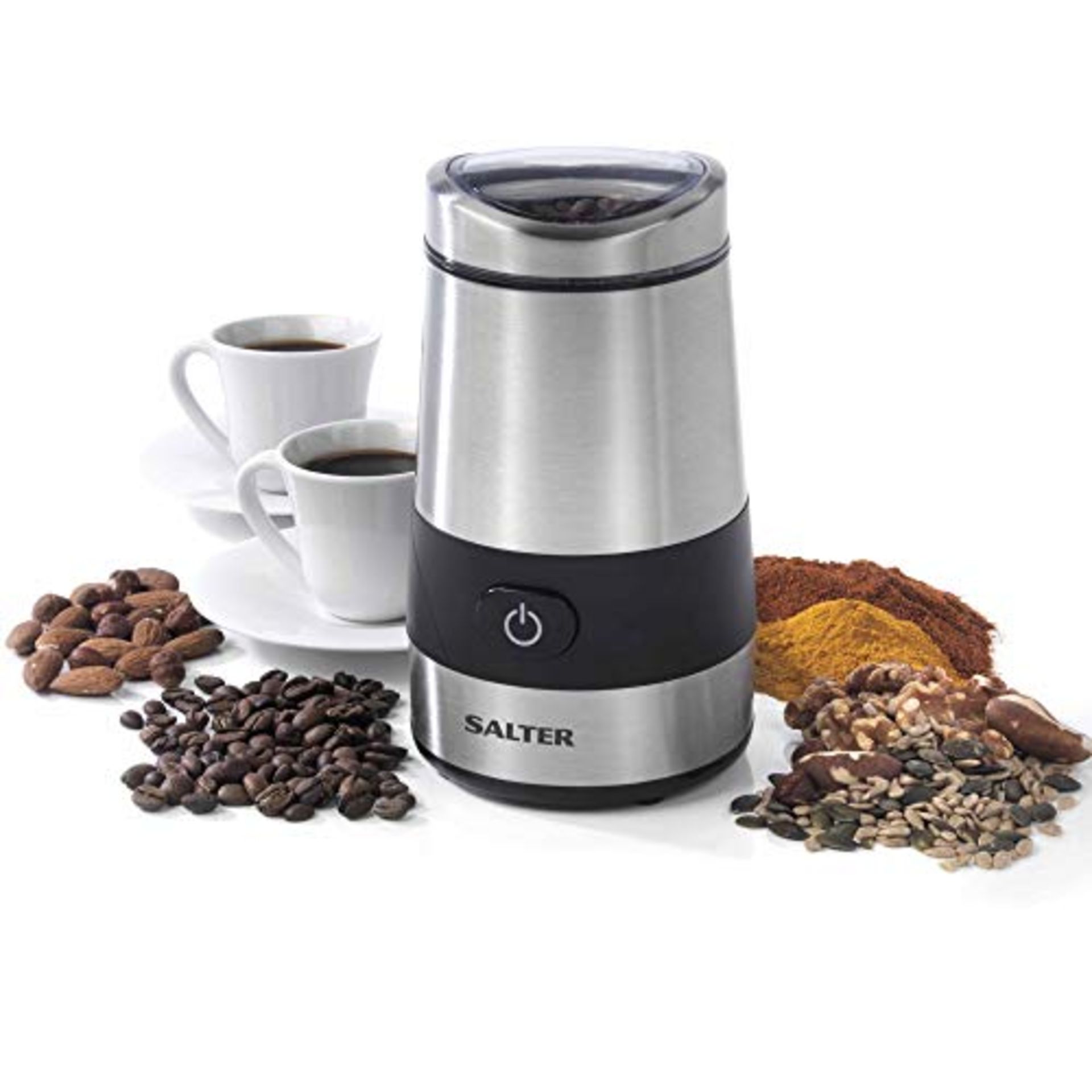 Salter EK2311 Electric Coffee & Spice Grinder  Stainless Steel Blade, 60g Coffee Be