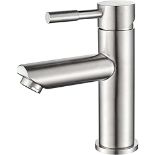 Ibergrif M11103 Bathroom Sink Taps Mixers Chrome Mono Basin Mixer Tap Single Lever Sta
