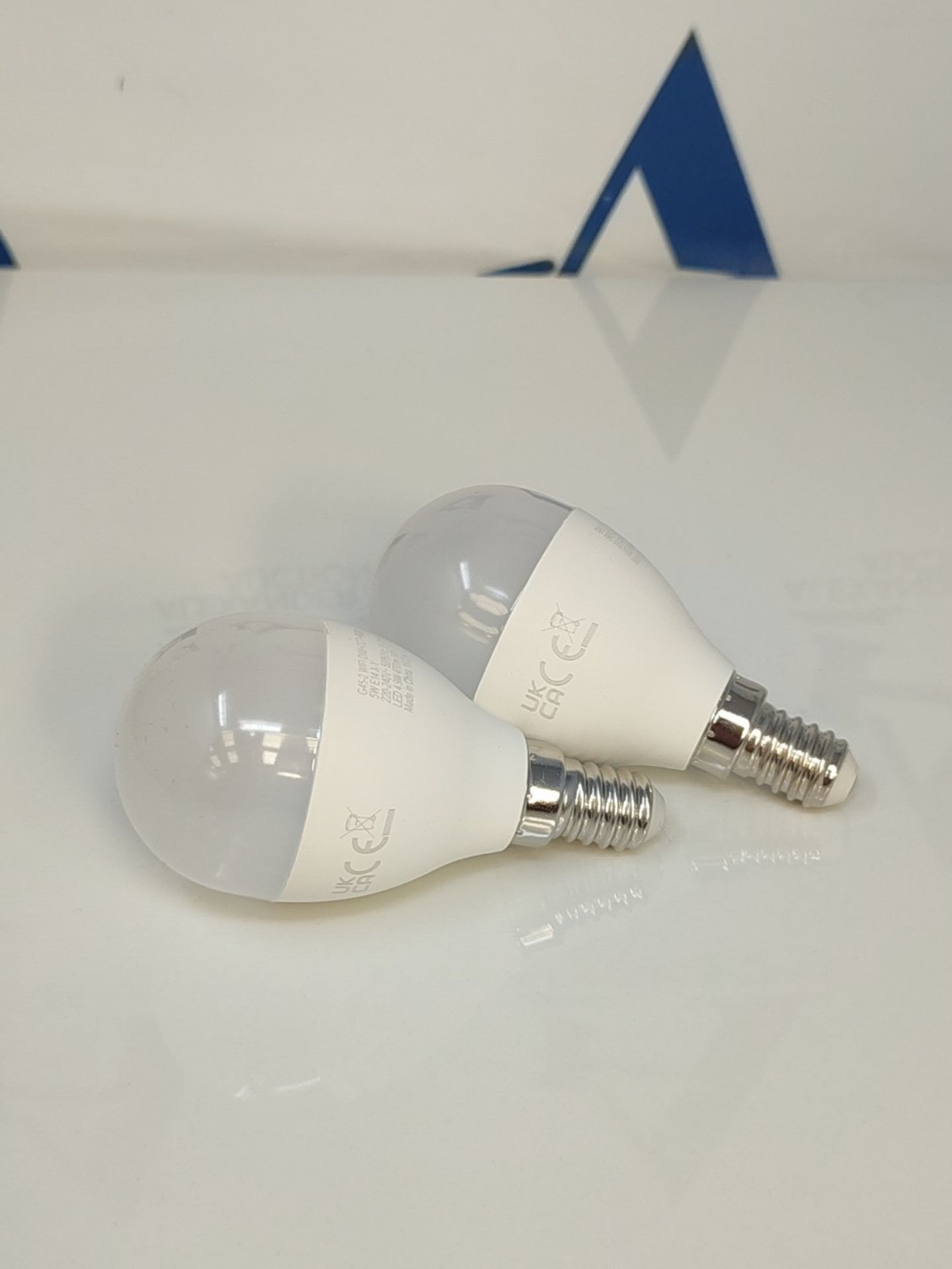 LVWIT E14 Dimmable Smart LED Bulb, Golf Ball Smart Bulb E14,470Lm, 5W Replace 40 Watt, - Bild 2 aus 2