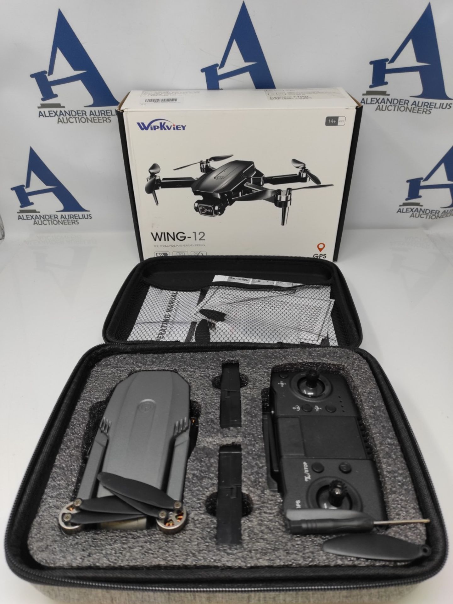 RRP £102.00 Wipkviey B12 GPS Foldable Drone with 4K Camera for Adults Beginners, Professional RC Q