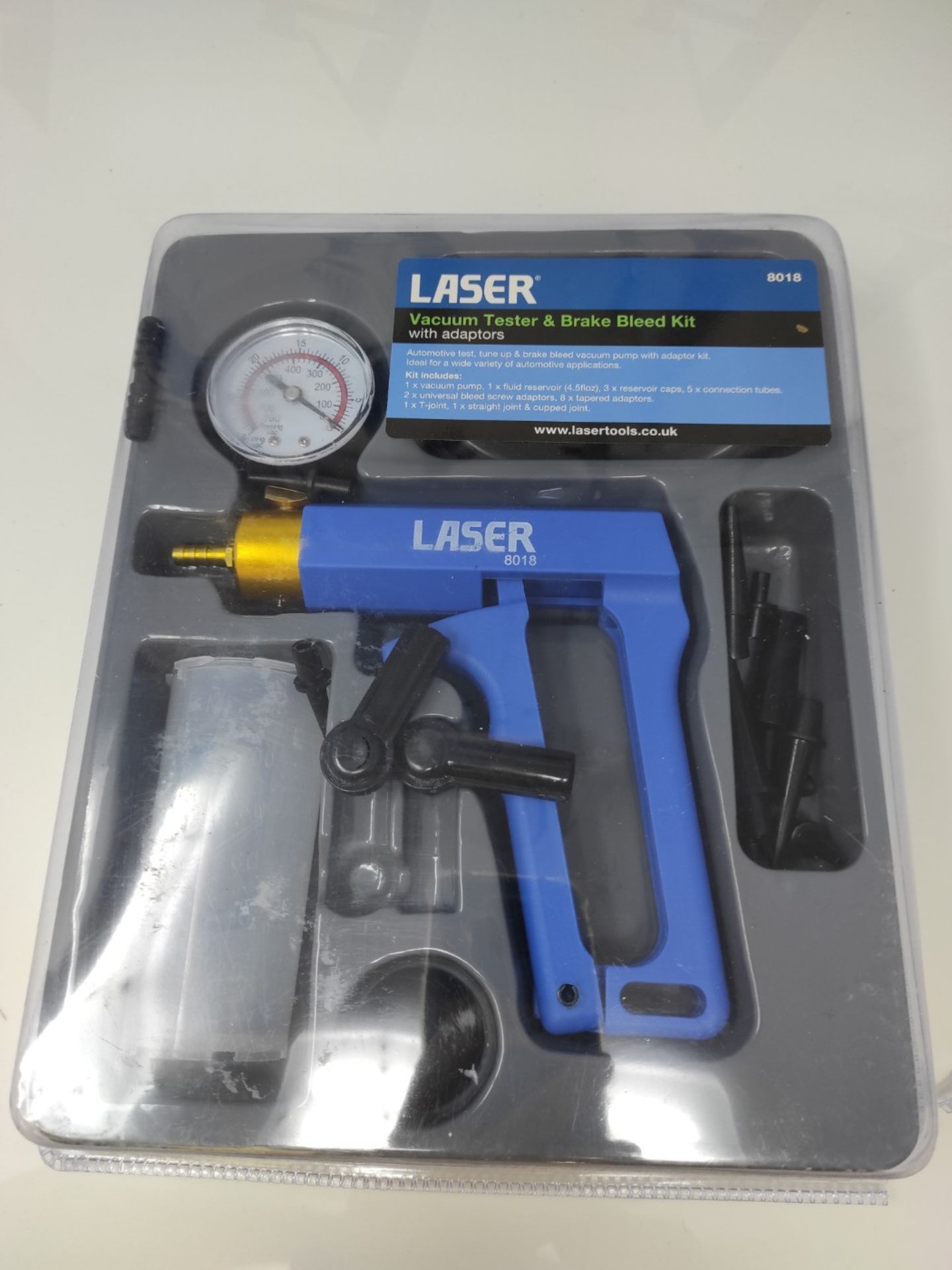 Laser 8018 Vacuum Tester & Brake Bleed Kit - Image 2 of 2