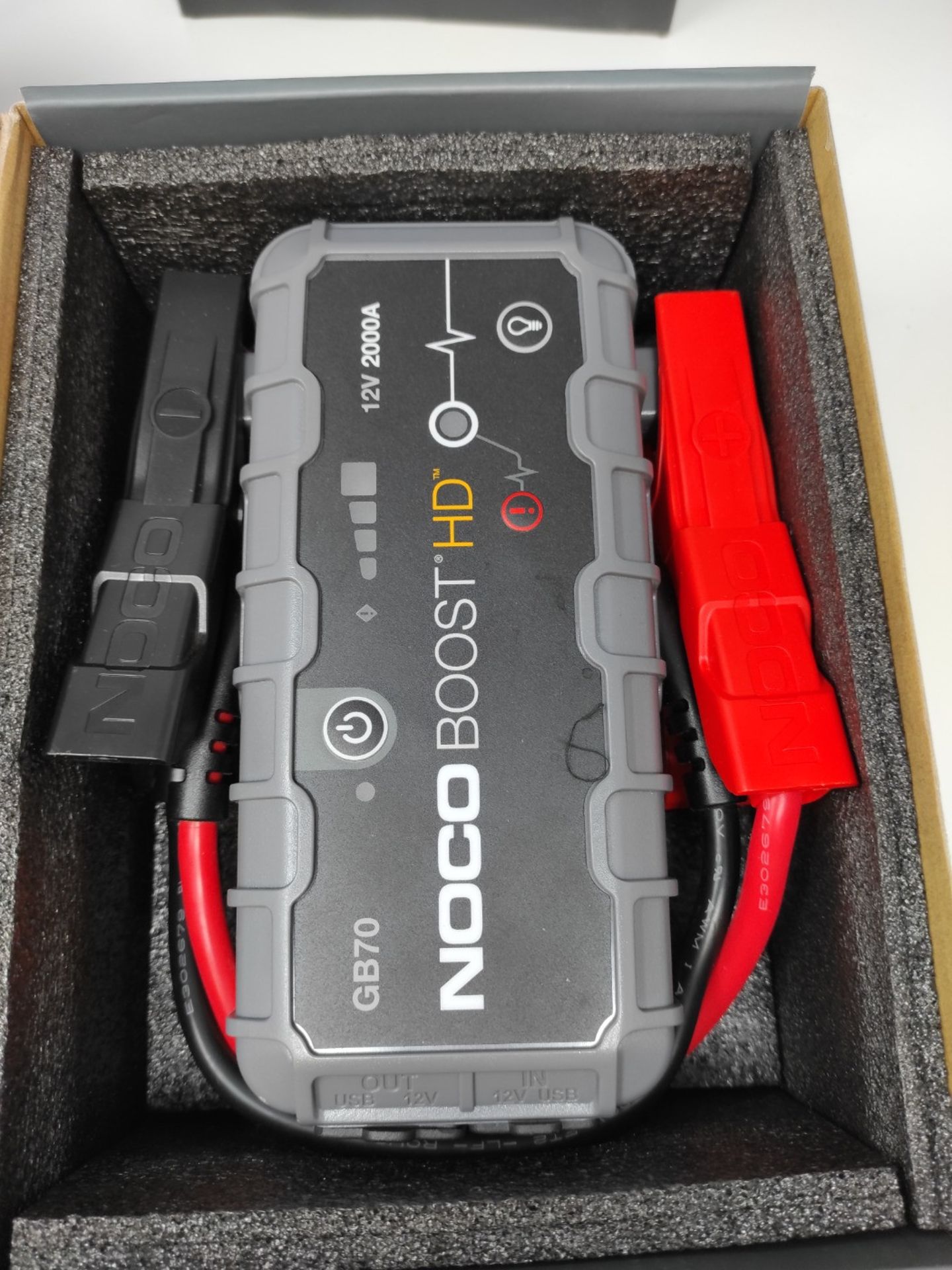 RRP £188.00 NOCO Boost HD GB70 2000A UltraSafe Car Jump Starter, Jump Starter Power Pack, 12V Batt - Image 2 of 3