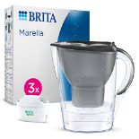 BRITA Marella Water Filter Jug Graphite (2.4L) Starter Pack incl. 3x MAXTRA PRO All-in