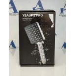 Shower Head and Hose 1.6M with Filter - YEAUPE PRO Square High Pressure Bathroom Showe