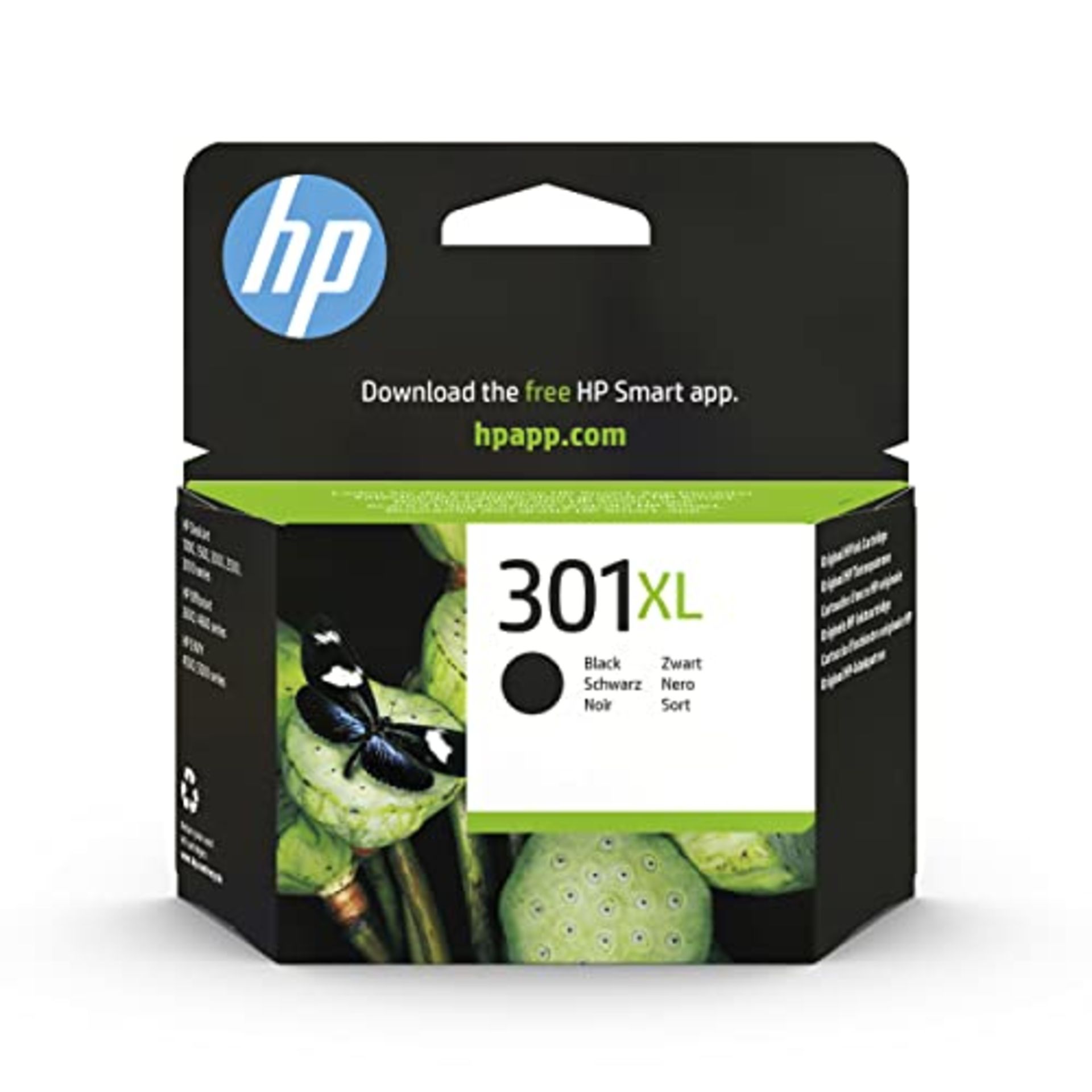 HP CH563EE 301XL High Yield Original Ink Cartridge, Black, Single Pack