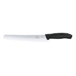 Victorinox Swiss Classic Bread/Pastry Knife with 22 cm Blade, Stainless Steel, Black,