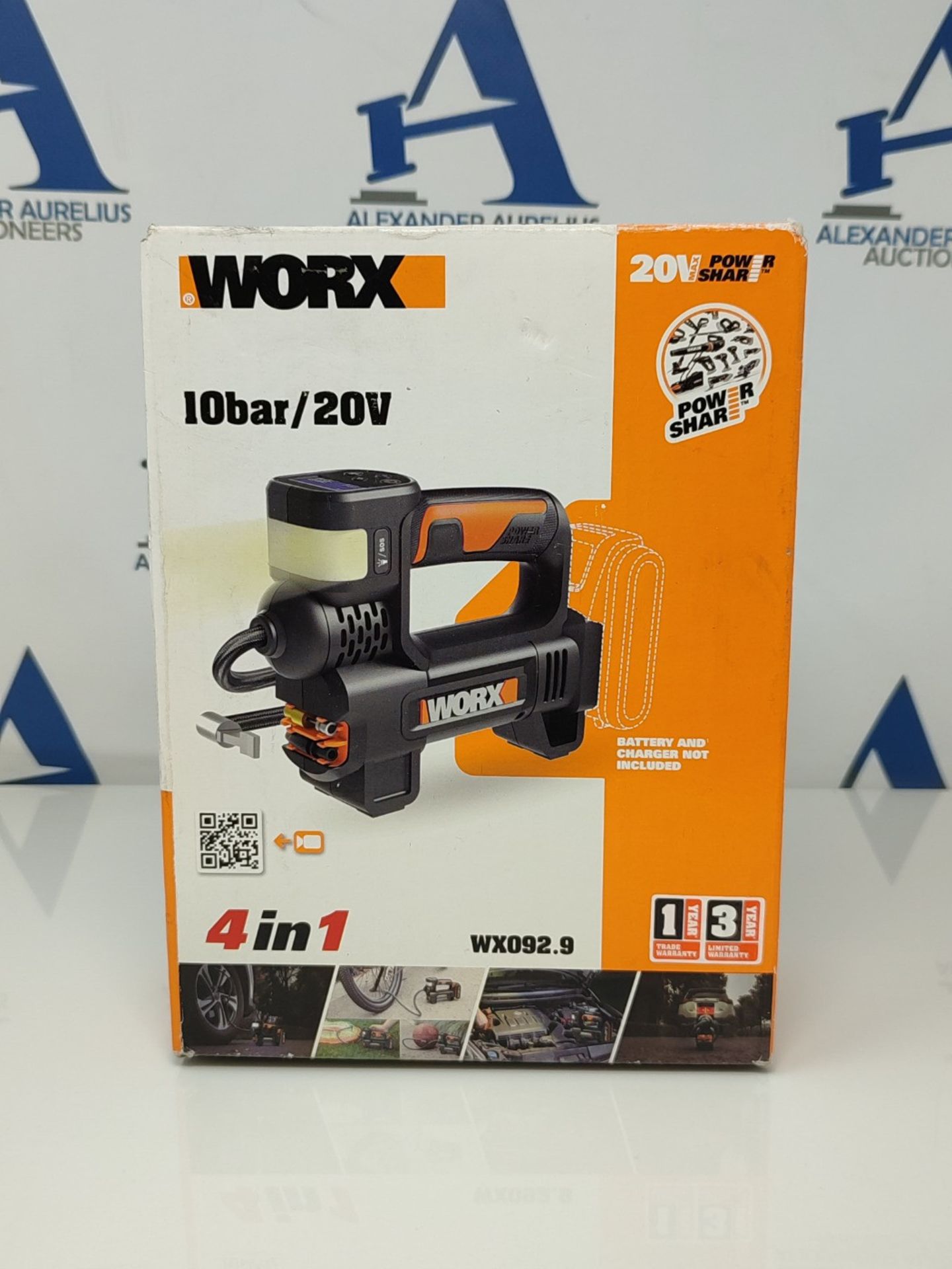 RRP £70.00 WORX WX092.9 18V (20V MAX) Inflator 4 in 1 Tool - (Tool only - Battery & Charger Sold - Image 2 of 3
