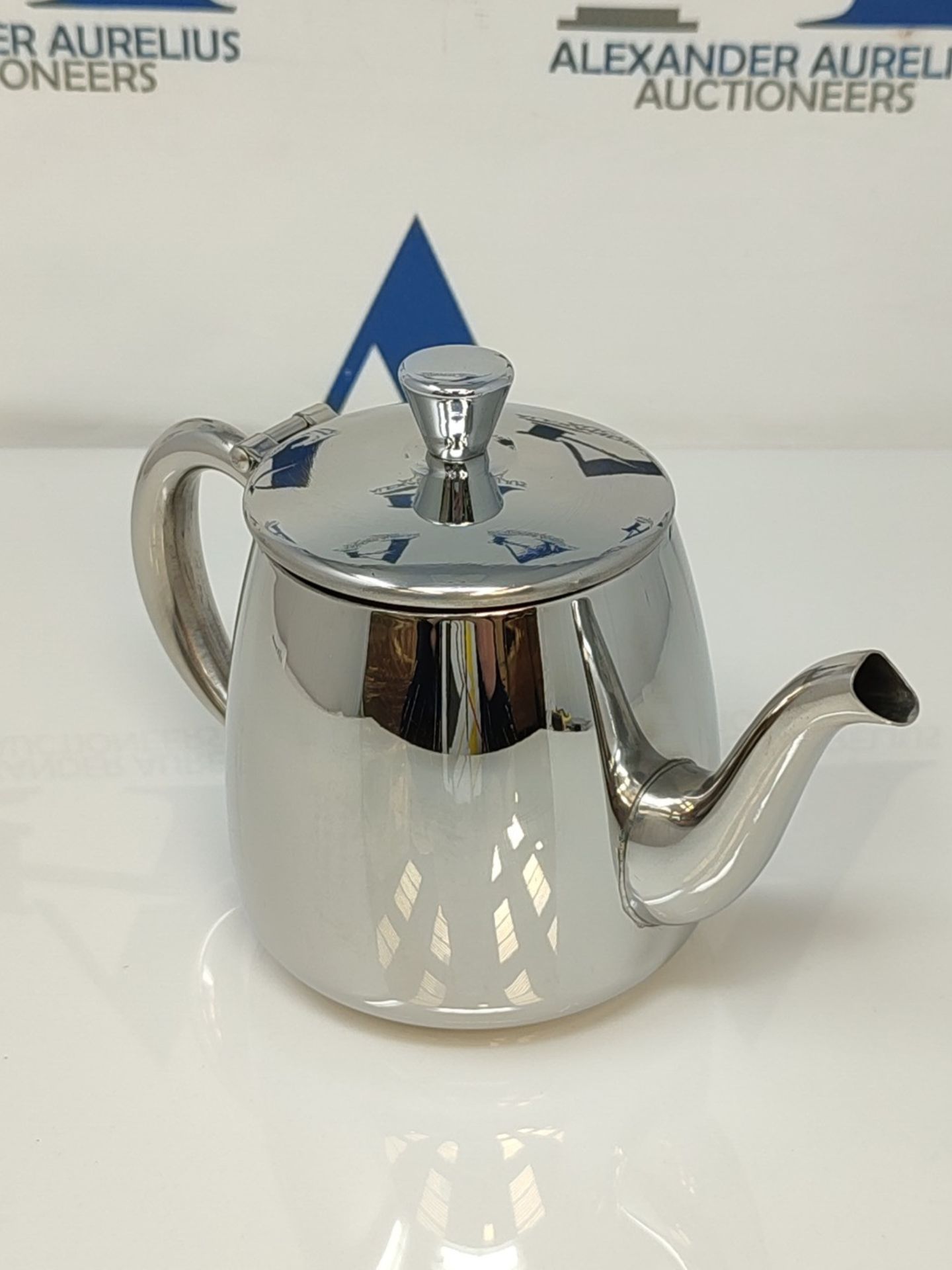 Café Olé PT-018 Premium Tea Pot, 18/10 Stainless Steel, Mirror Polished, 18oz, Stay - Bild 3 aus 3