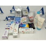 16 items of Pharmaceutical products and personal care: Aveeno, Gillette, Centrum and m