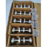 IRONZONE® 5 Sets Mortice Sprung Satin Nickel Classic Door Knob Set Pack Pair Classic