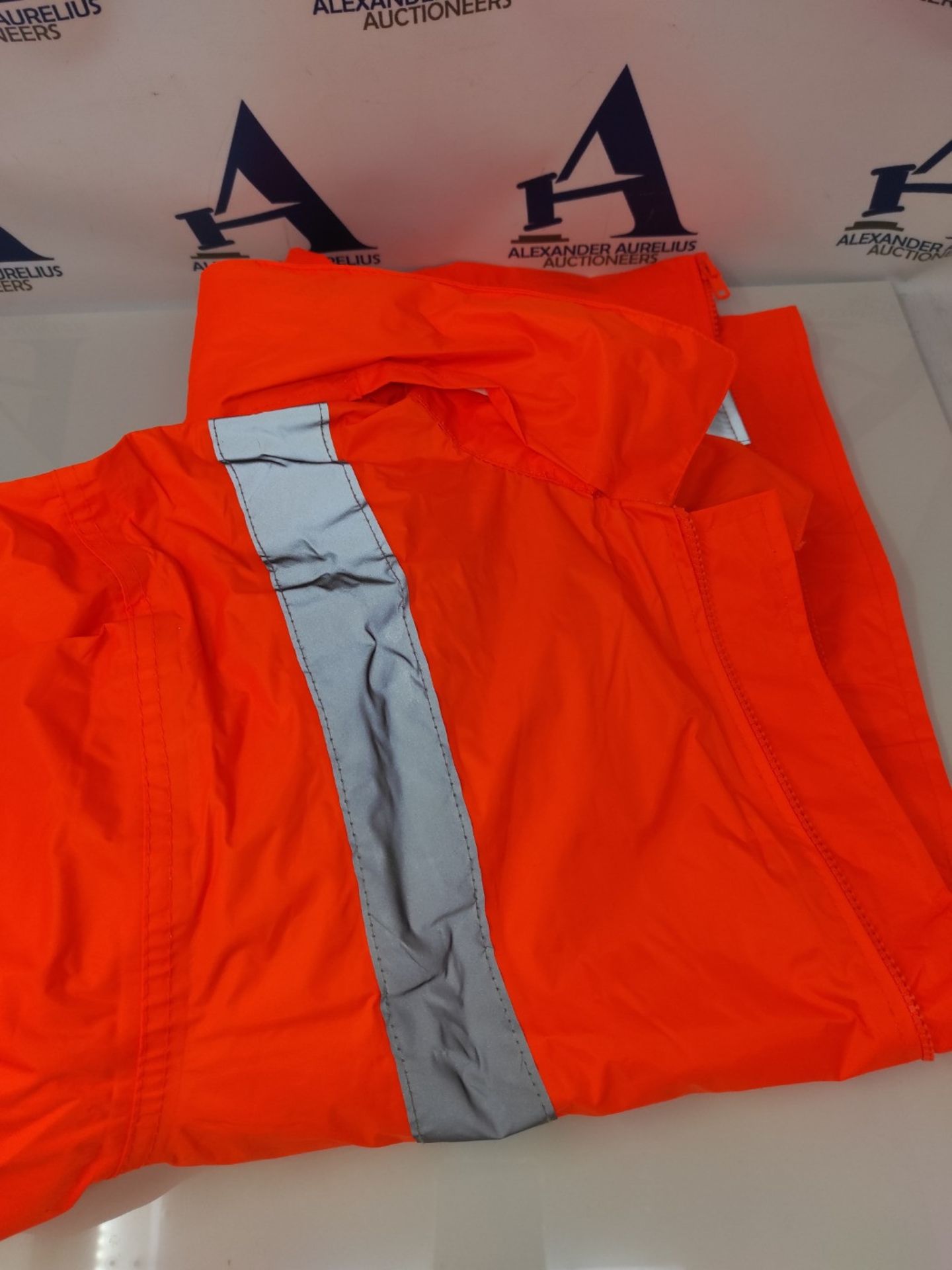 Portwest H440 Men's Lightweight Waterproof Hi-Vis Rain Jacket Orange, X-Large - Image 2 of 3