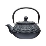 La Cafetière Cast Iron Japanese Teapot 600ml with Infuser Basket, 3 Cup (Black)