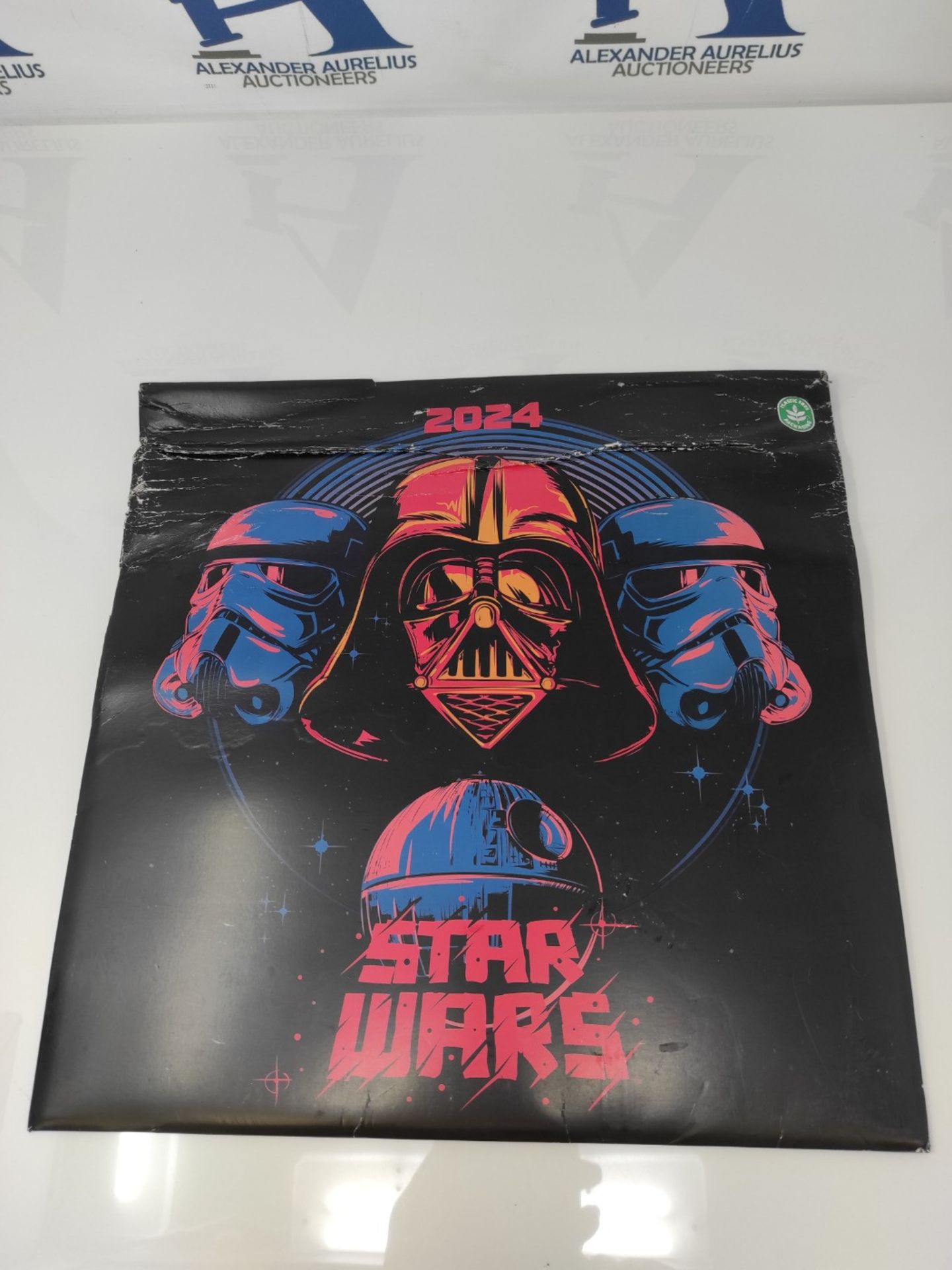 Grupo Erik Star Wars Wall Calendar 2024 12" x 12" | 12 Month Planner | Square Wall Cal - Image 2 of 2