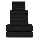 AZZORO Luxury 10 Piece Toronto Bale 450 GSM, Premium Super Soft & Cosy Absorbent Towel