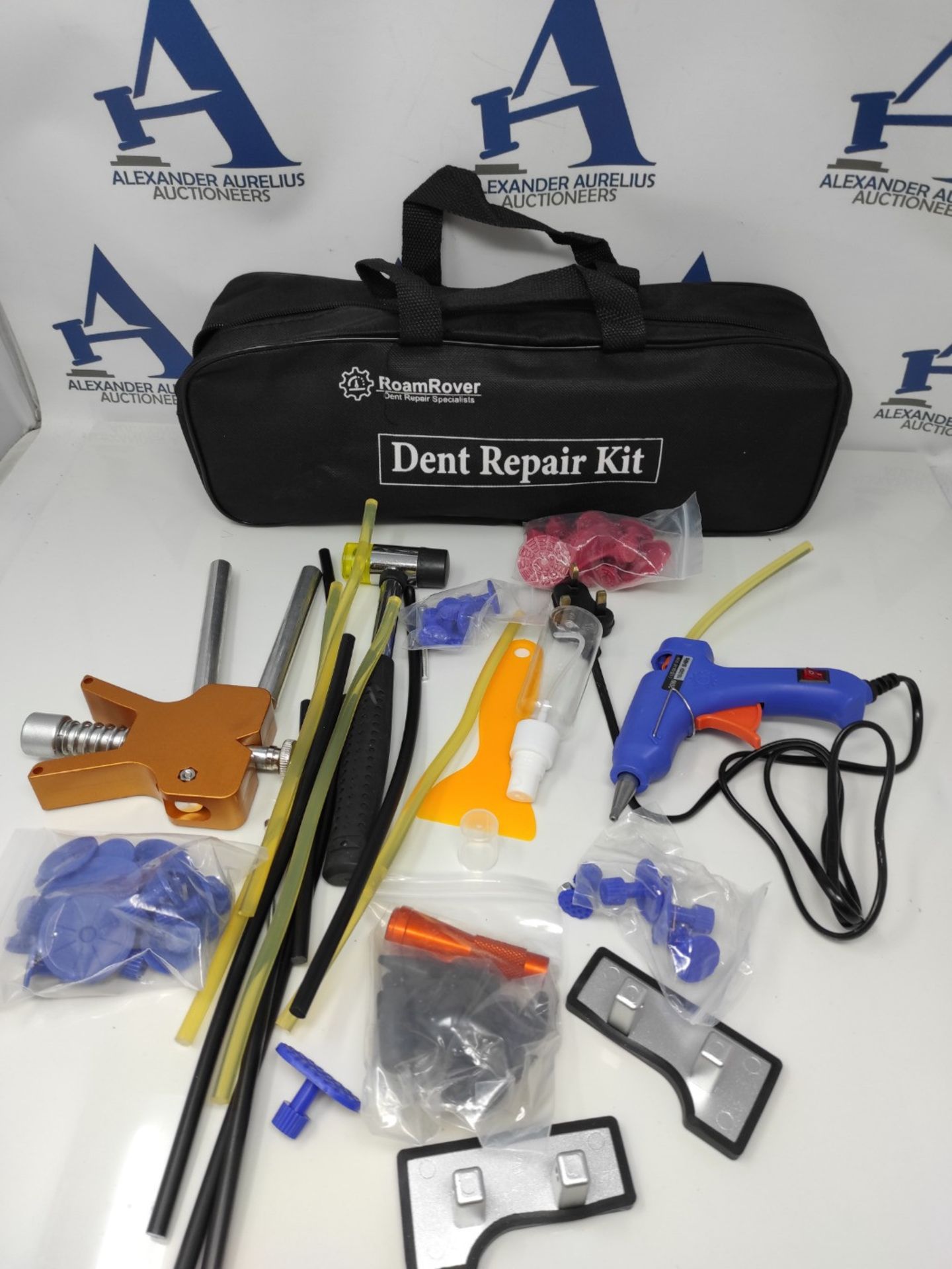 Pro-Lift Car Dent Puller Kit - 68 Piece Dent Removal Kit, Adjustable Gold Lifter Dent