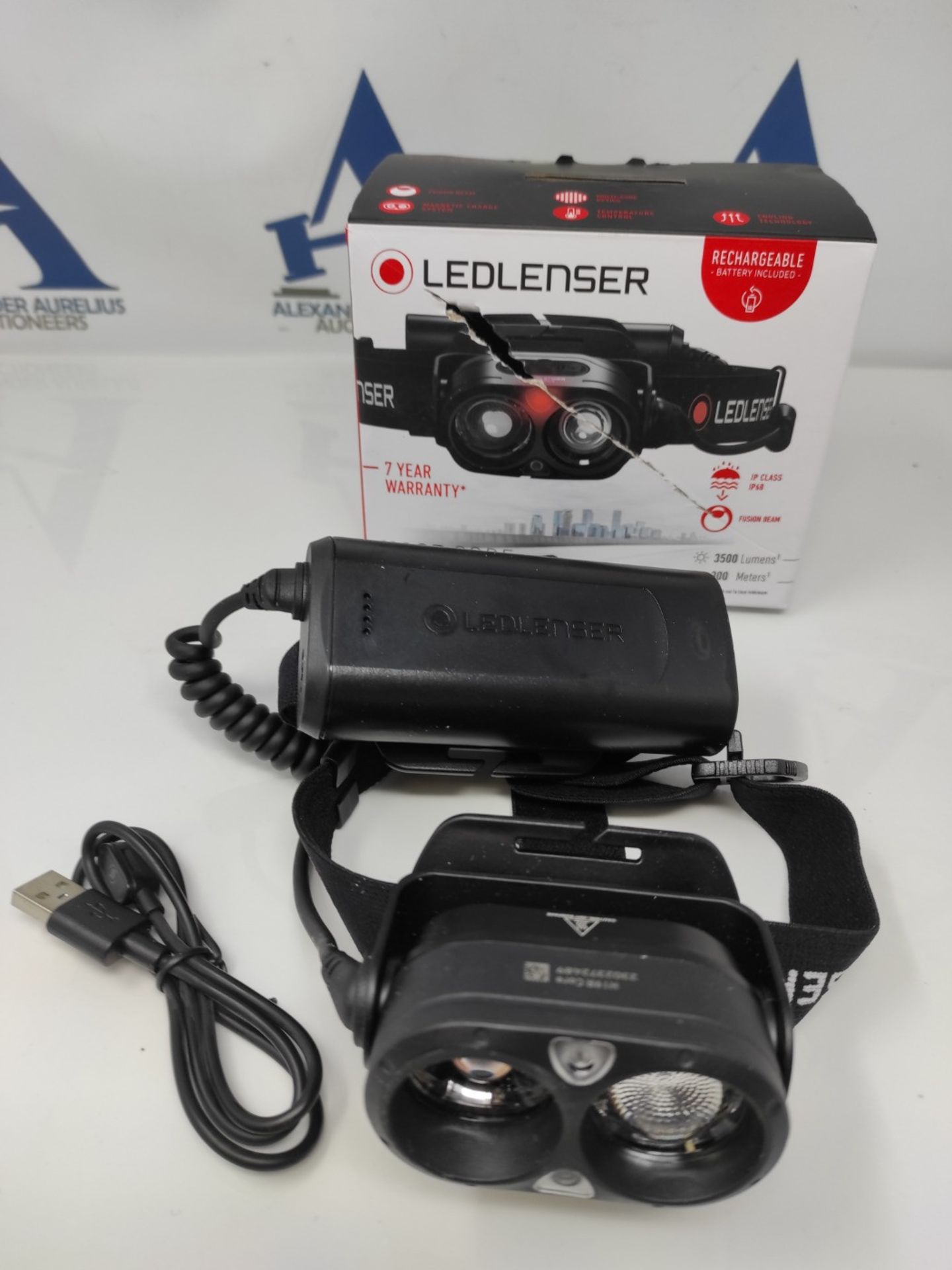 RRP £153.00 Ledlenser H19R Core - Rechargeable Outdoor LED Head Torch, Super Bright 3500 Lumens He - Image 2 of 2