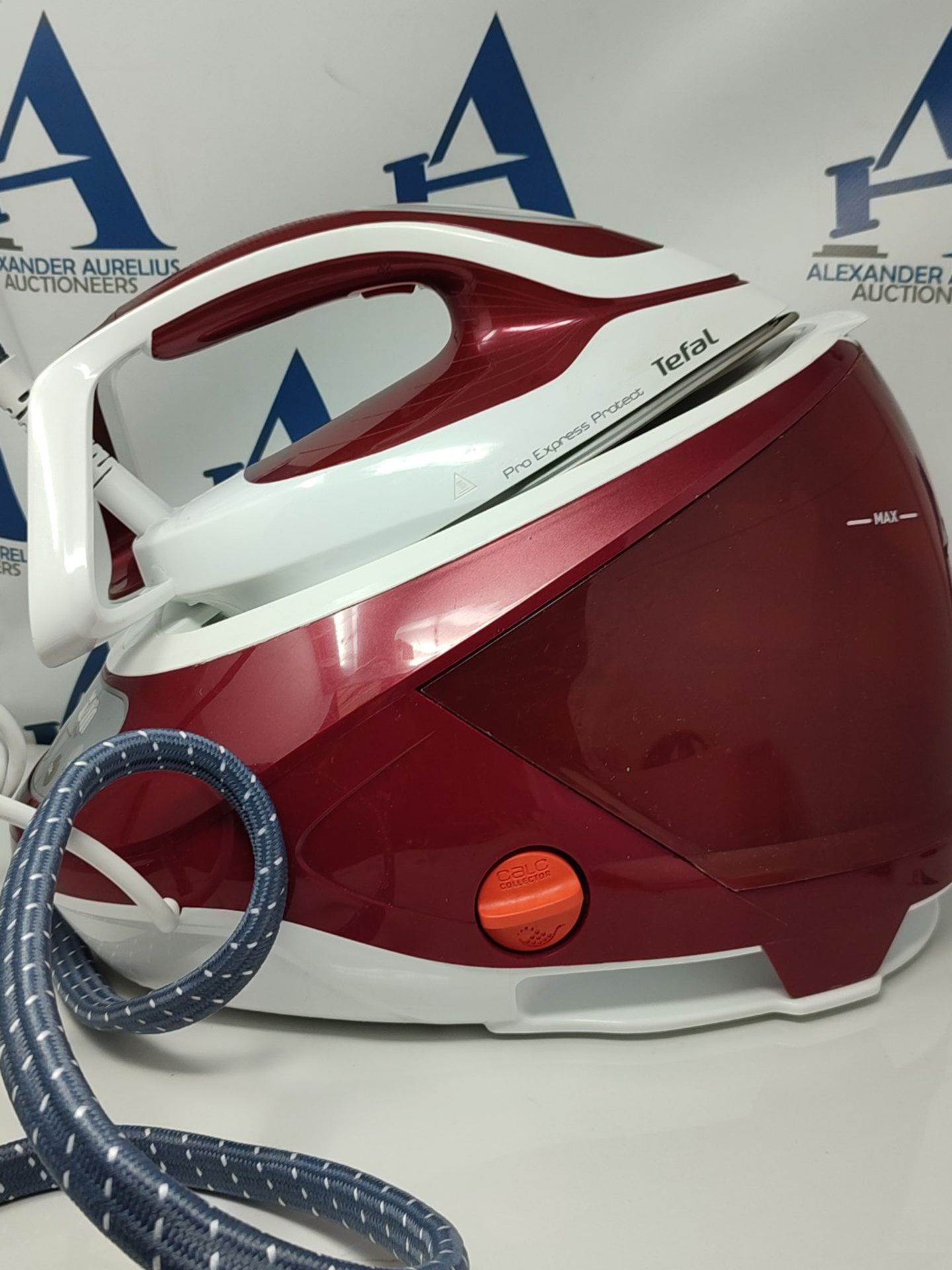 RRP £199.00 Tefal High Pressure Steam Generator Iron, Pro Express Protect, white & Burgundy, GV922 - Image 3 of 3