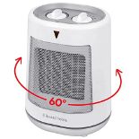 Russell Hobbs 2000W/2KW Electric Heater in White PTC Ceramic Heater, Portable Oscillat