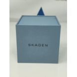 RRP £149.00 Skagen Mens Chronograph Quartz Watch with Leather Strap