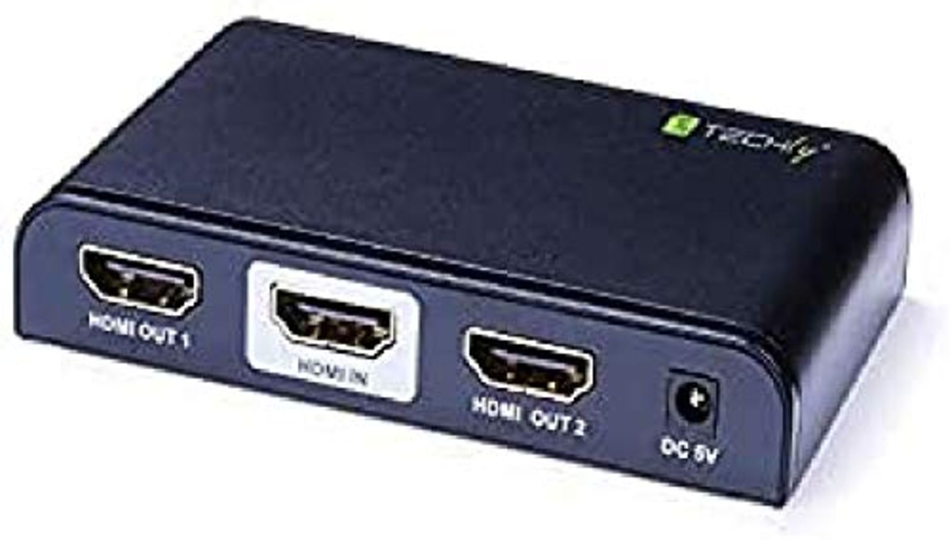 RRP £51.00 Techly IDATA HDMI2-4K2 IDATA-HDMI2-4K2 2 Port HDMI Splitter 3840 x 2160 Pixel Black
