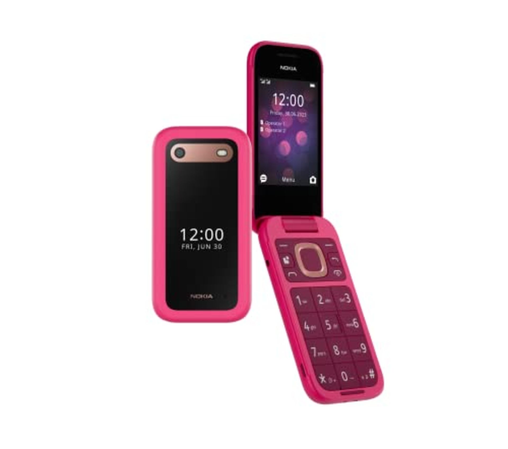 RRP £64.00 Nokia 2660 Flip Feature Phone with 2.8" display, 4G Connectivity, built-in camera, MP3