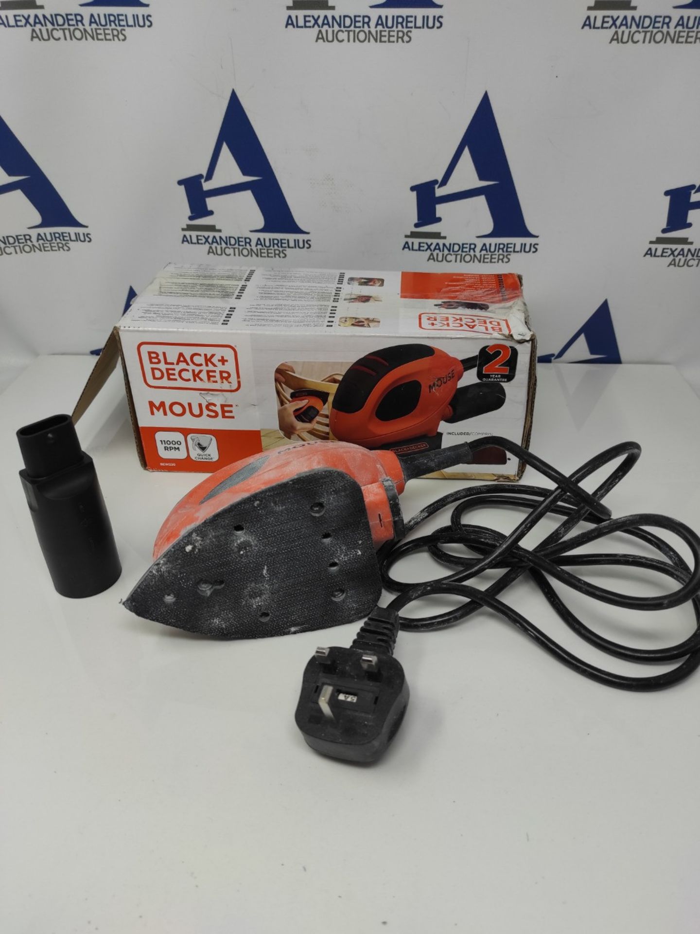 BLACK+DECKER 55 W Detail Mouse Electric Sander with 6 Sanding Sheets, BEW230-GB - Bild 2 aus 2