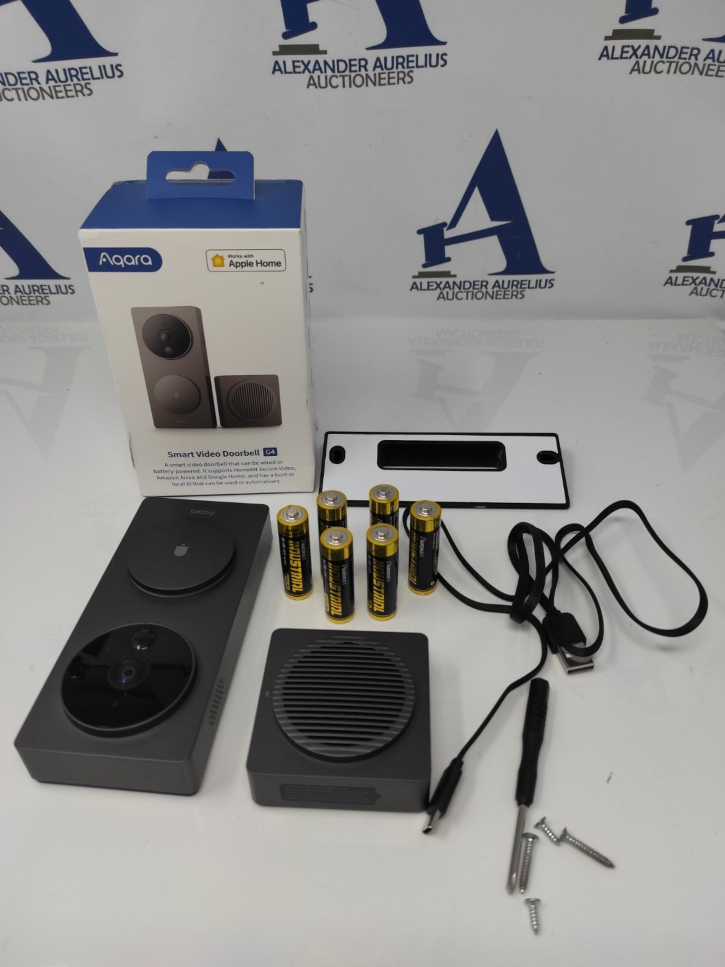 RRP £75.00 Aqara Video Doorbell G4 (Chime Included), 1080p FHD HomeKit Secure Video Doorbell Came