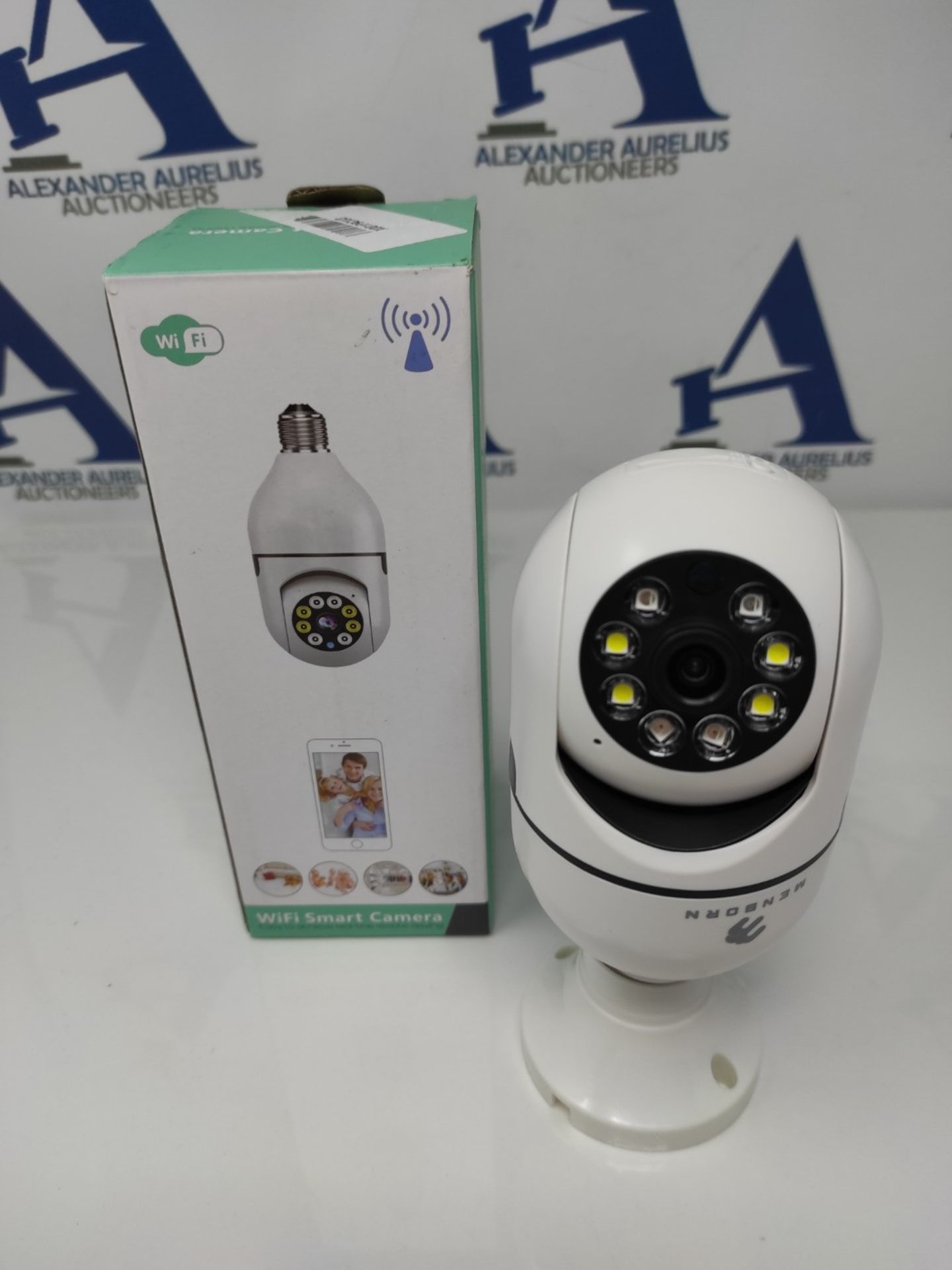 4MP Light Bulb Security Camera, 2.4GHz WiFi 2K Wireless Cameras, 355 Degree View Bulb