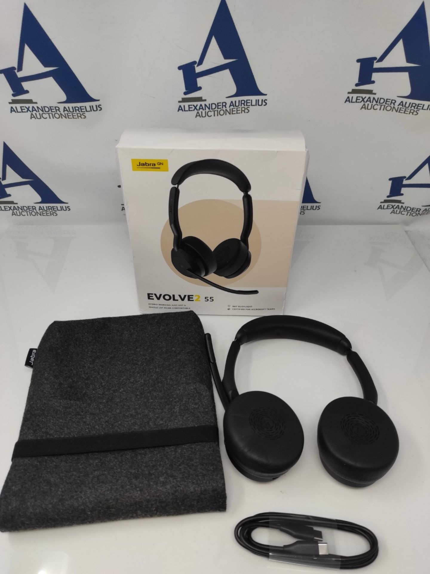 RRP £165.00 Jabra Evolve2 55 Stereo Wireless Headset with Jabra Air Comfort Technology, Noise-canc - Image 3 of 3