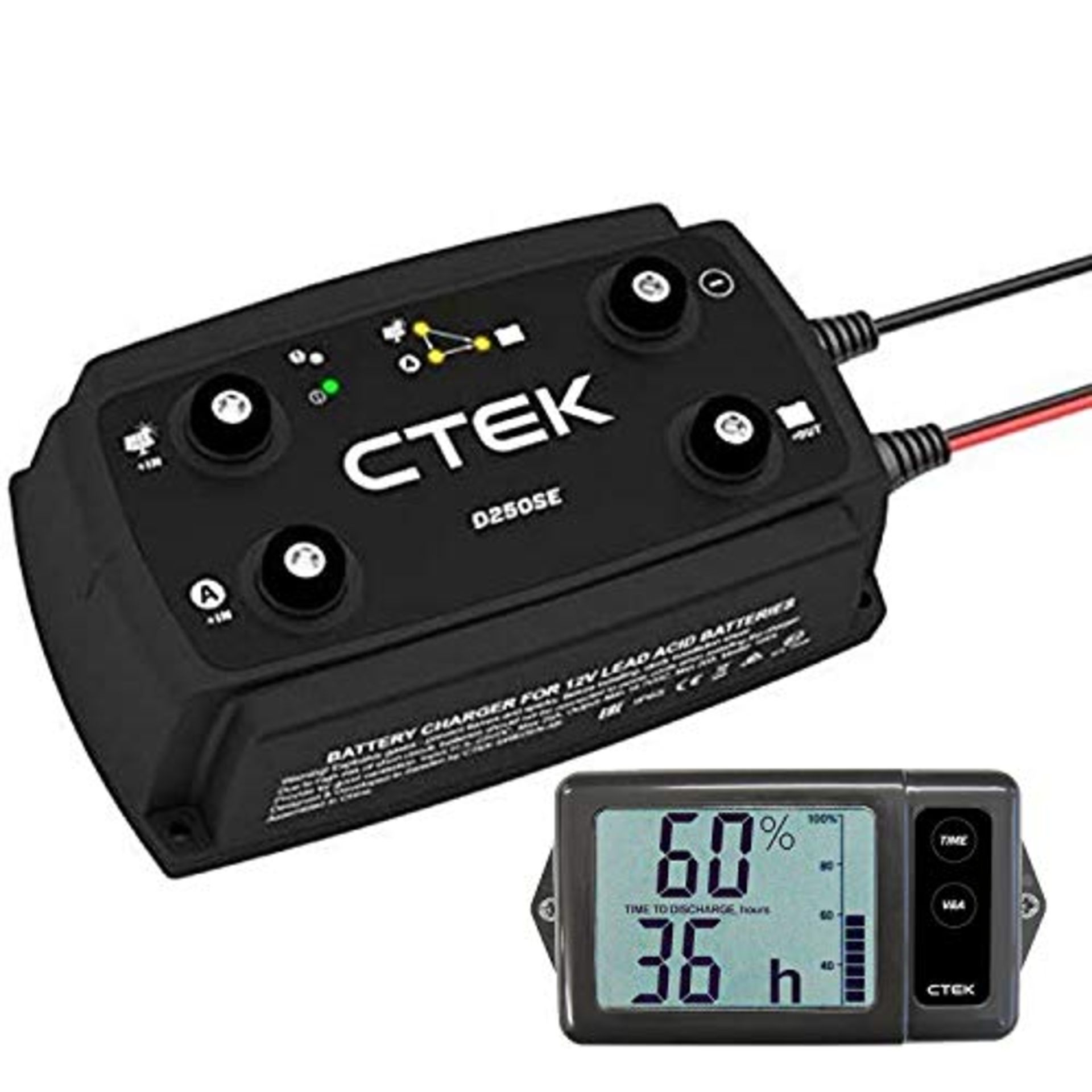 RRP £499.00 CTEK 40   256 20 A Off Grid Loading System: On-Board Charger + LCD Screen for ch