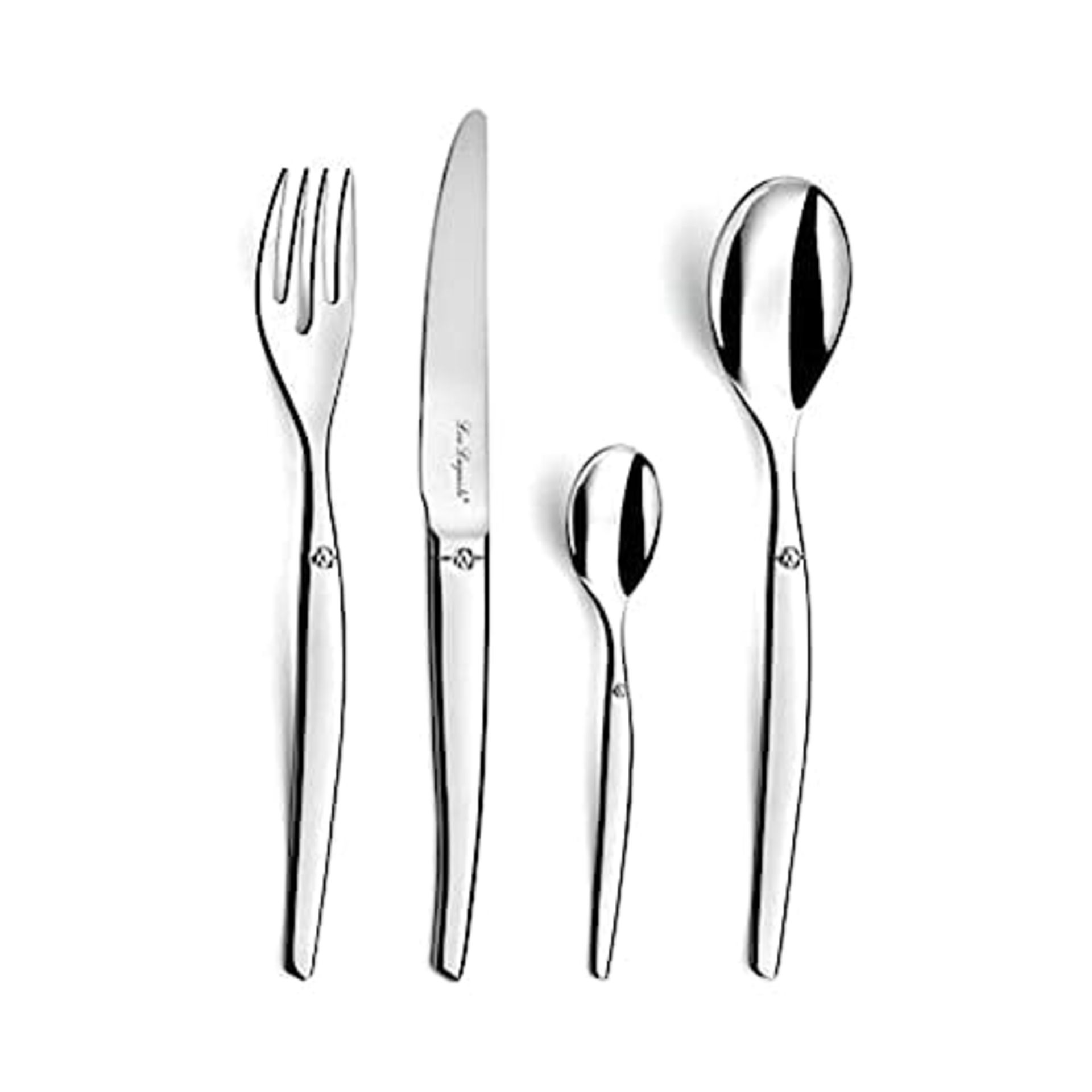 Lou Laguiole Jet 251300AF14C71 24-Piece Cutlery Set