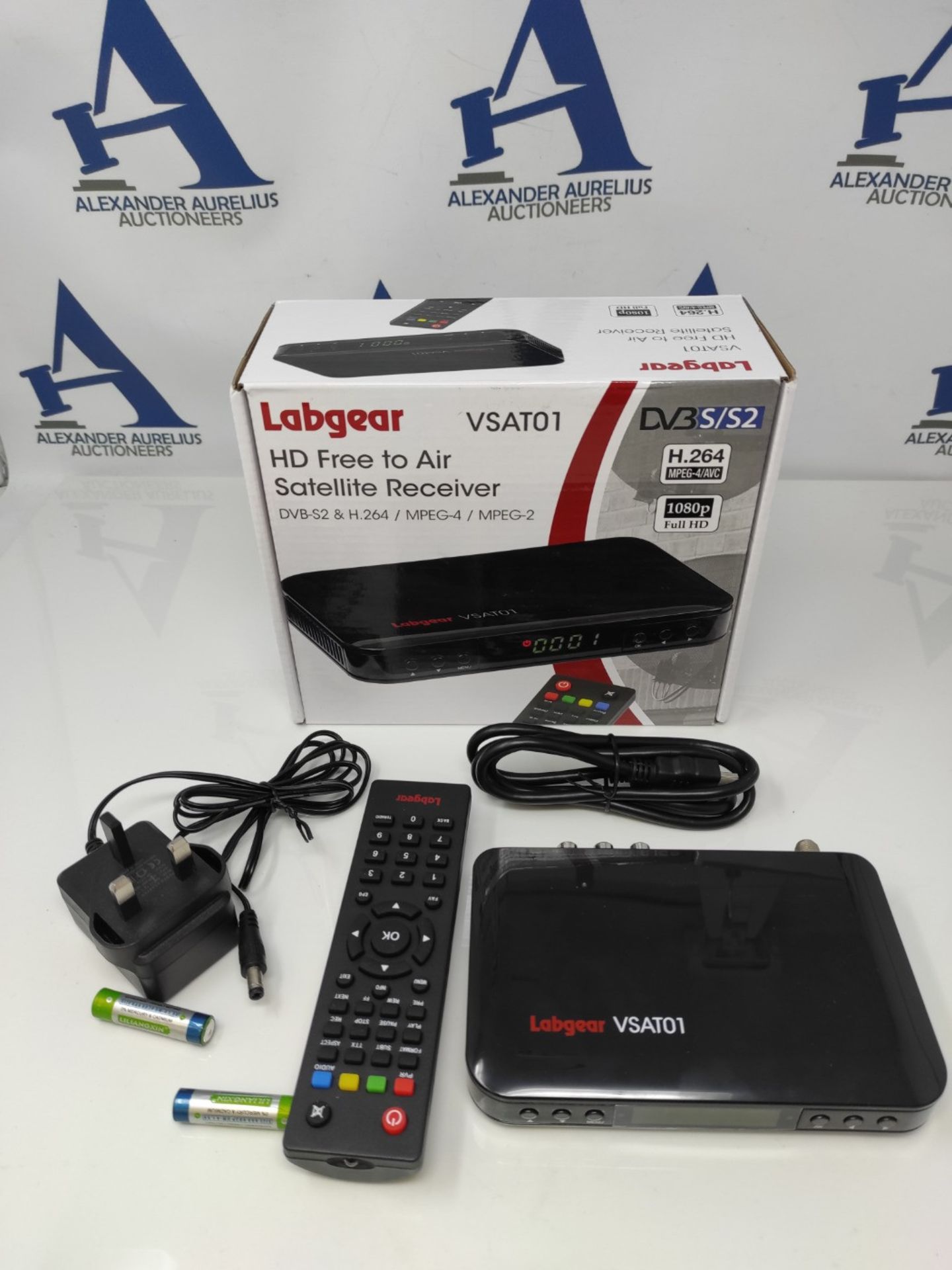 Labgear VSAT01 HD Free-to-Air Satellite Receiver, DVB-S2 & H.264 / MPEG-4 / MPEG-2 - Bild 2 aus 2