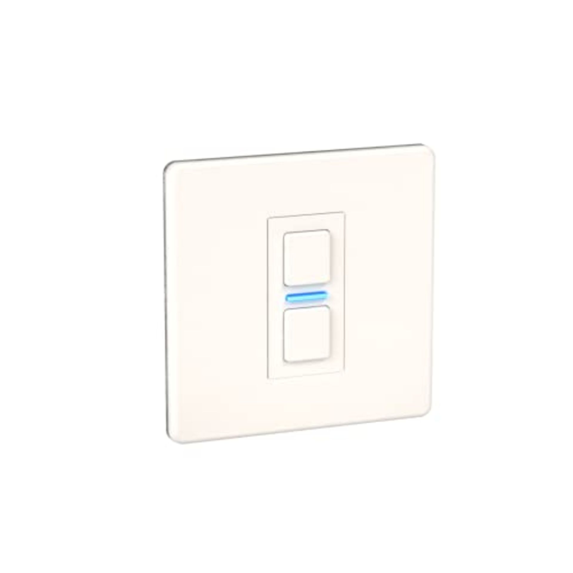 RRP £79.00 Lightwave LP21WHMK2 Smart Dimmer with Energy Monitoring, 1 Gang, White Metal - Works w