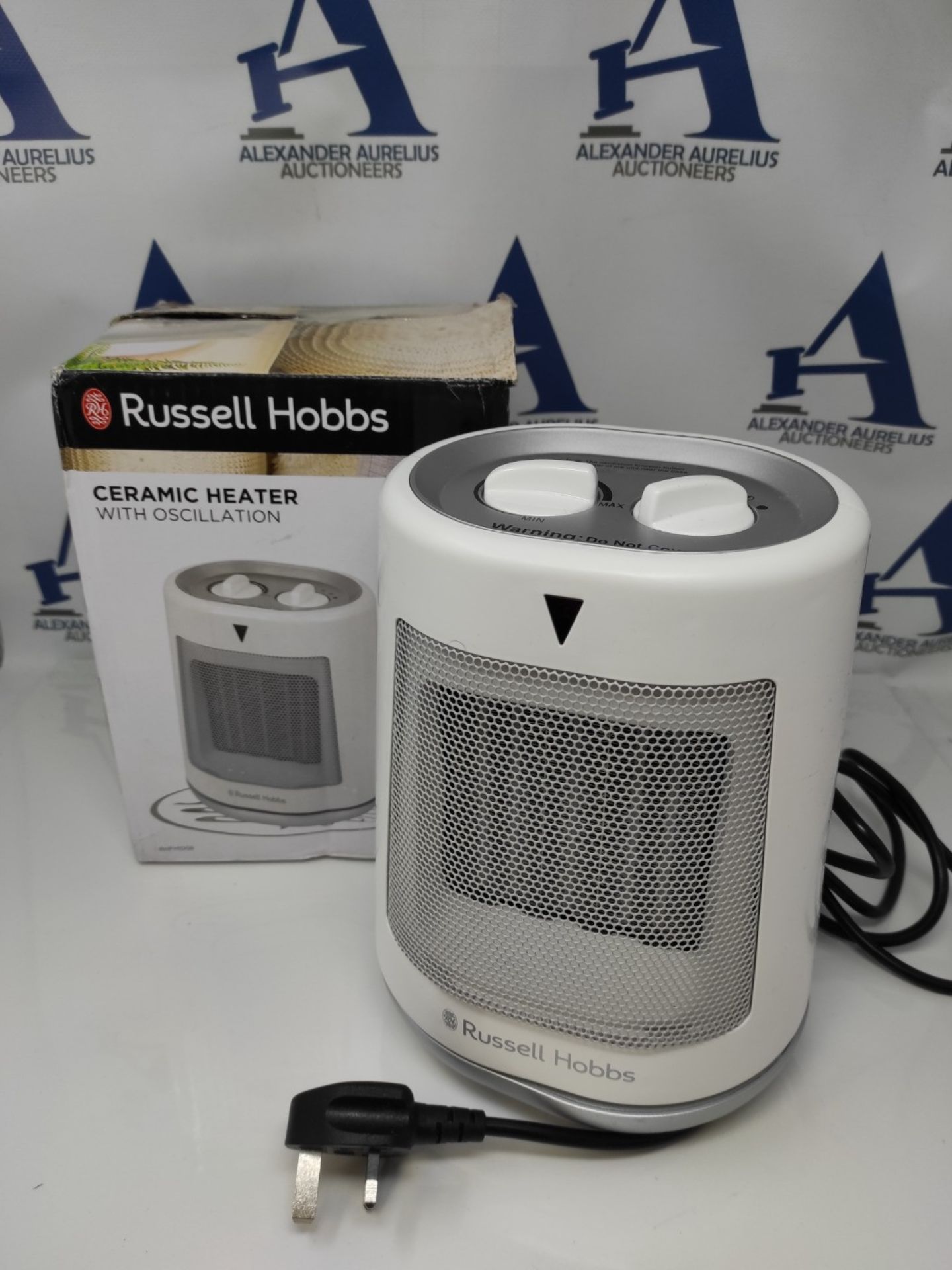 Russell Hobbs 2000W/2KW Electric Heater in White PTC Ceramic Space Heater, Portable Os - Bild 2 aus 2