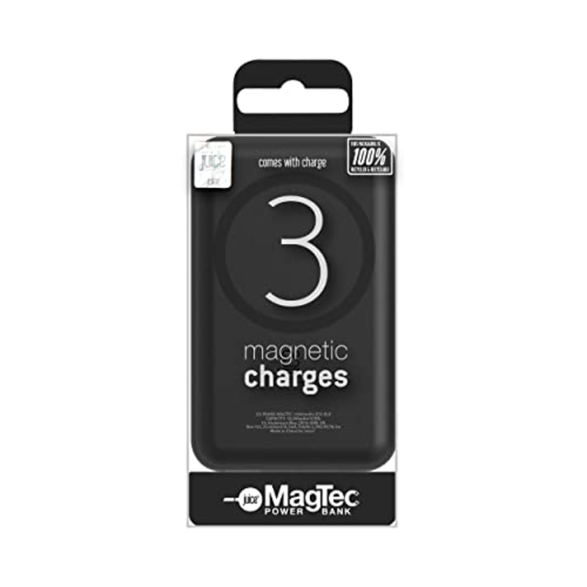 Juice MagTec, 10,000mAh Magnetic Power Bank | Magnetic Wireless Charging Portable Char