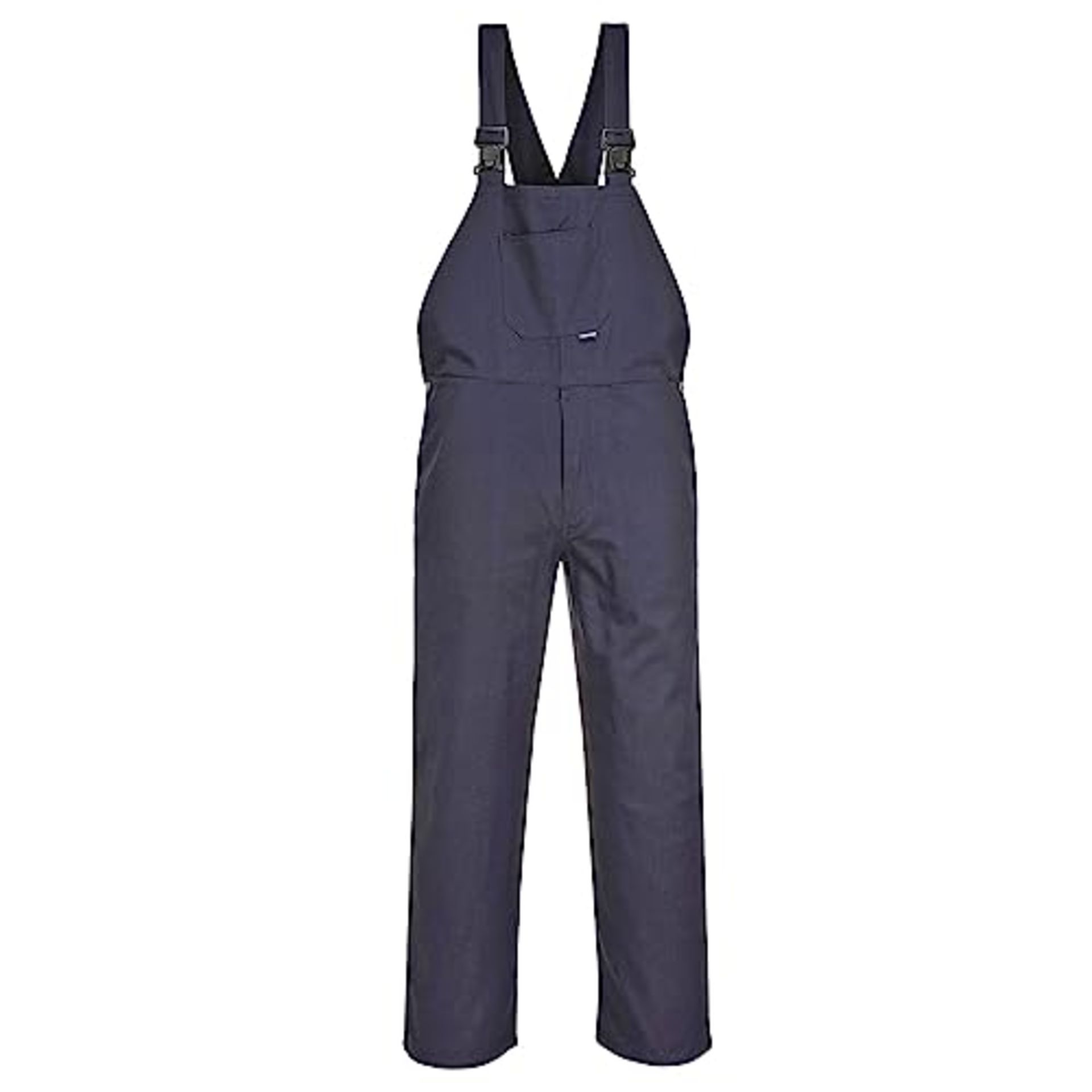 Portwest C881 Men's Workwear Adjustable Cotton Bib and Brace Overalls Navy, S