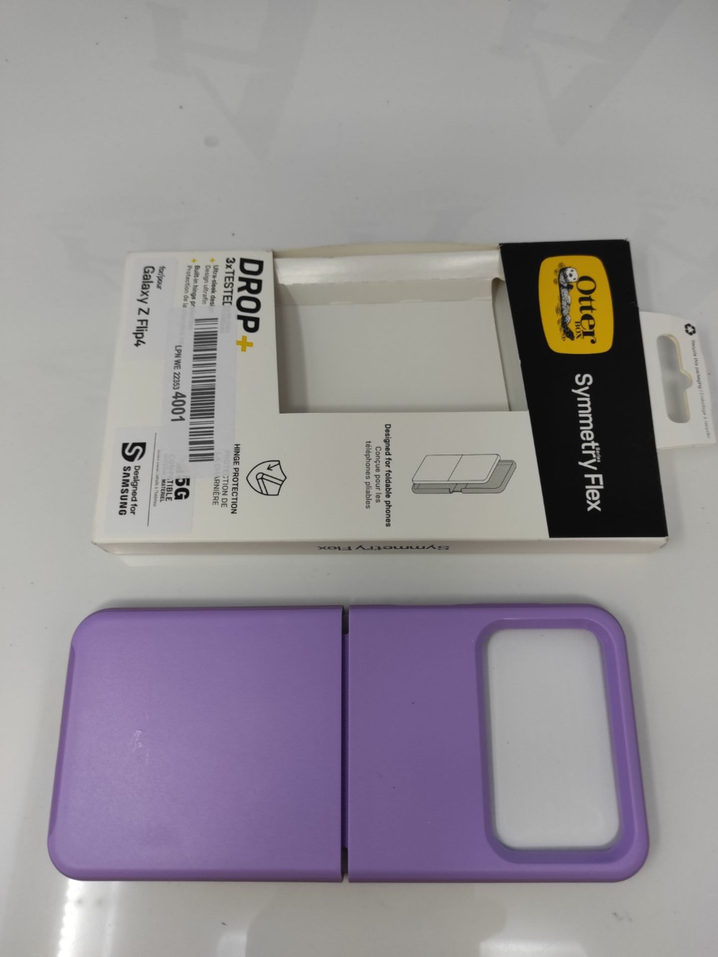 OtterBox Symmetry Flex Case for Samsung Galaxy Z Flip4, Shockproof, Drop proof, Sleek - Bild 2 aus 2