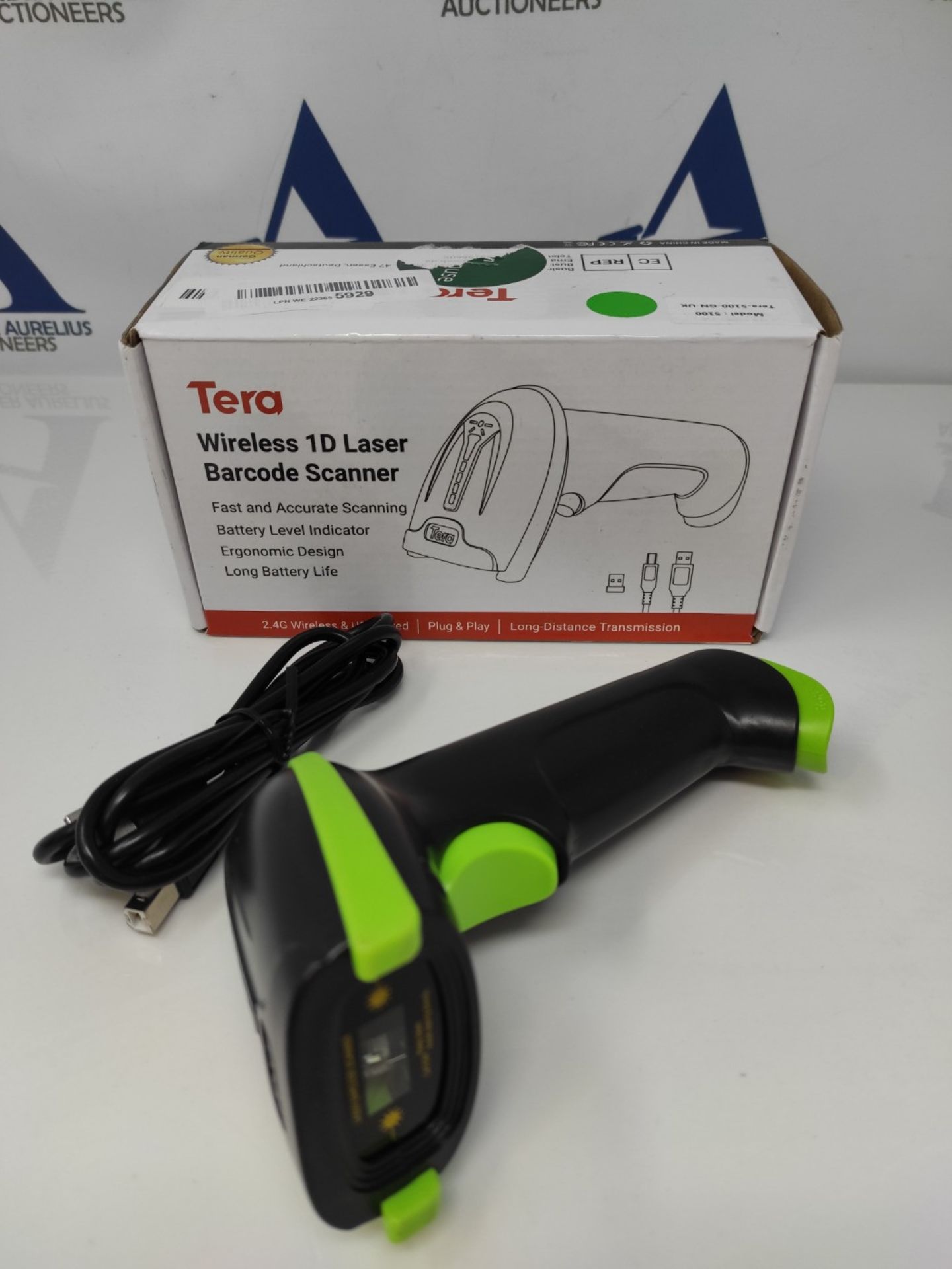 Tera Barcode Scanner Wireless with Battery Level Indicator (2.4Ghz Wireless+USB 2.0 Wi - Bild 2 aus 2