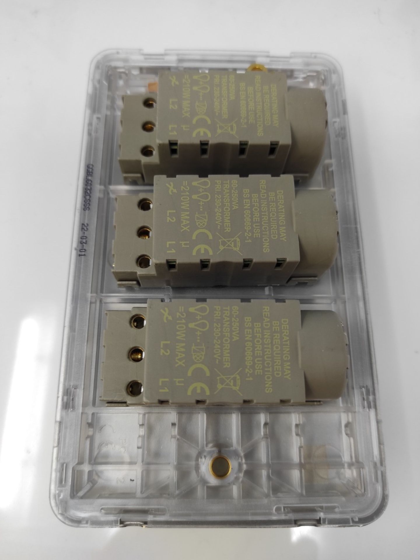 Schneider Electric Lisse Screwless Deco - 3 Gang Universal 2 Way Dimmer Light Switch, - Bild 3 aus 3