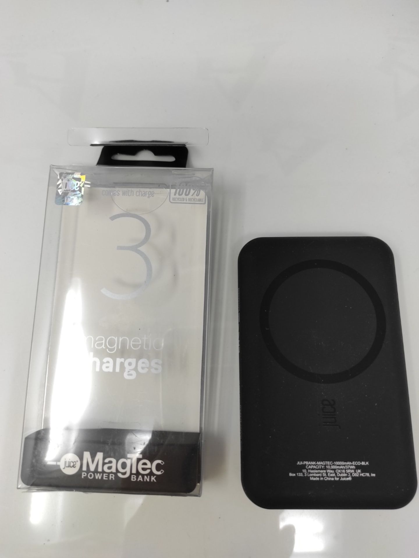 Juice MagTec, 10,000mAh Magnetic Power Bank | Magnetic Wireless Charging Portable Char - Image 2 of 2